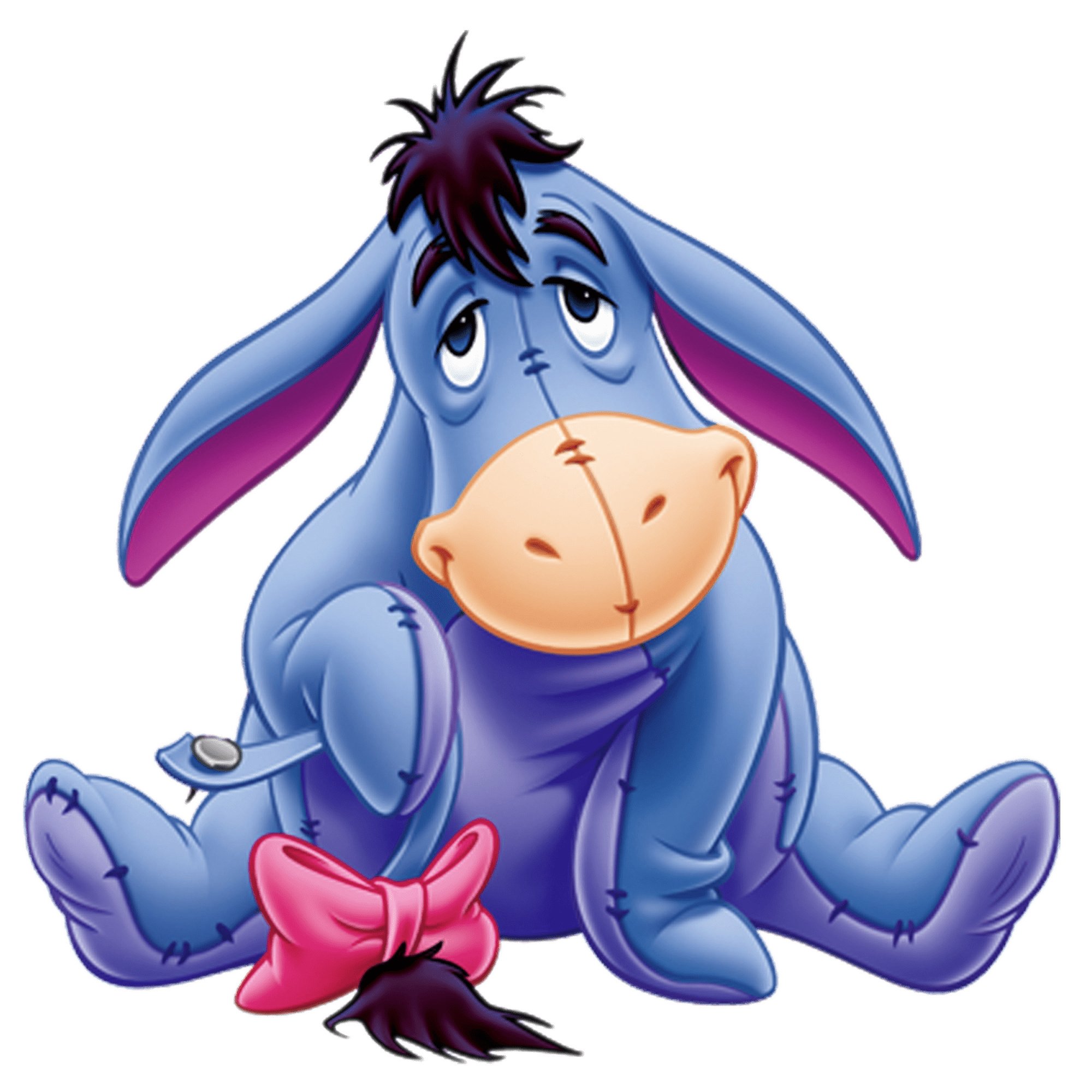 Eeyore, holding tail, transparent png, 2000x2000 HD Phone