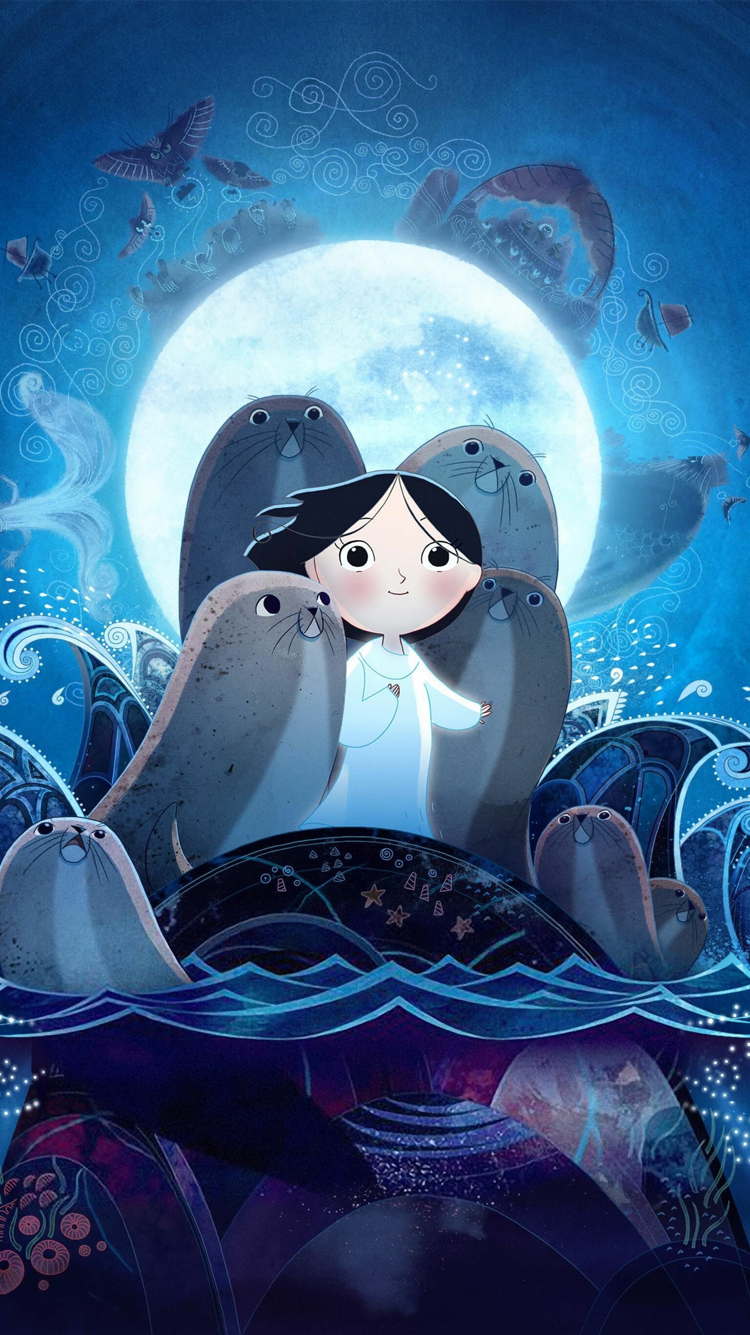 Song of the Sea: It follows the story of a 10-year-old Irish boy named Ben, David Rawle. 1540x2740 HD Background.