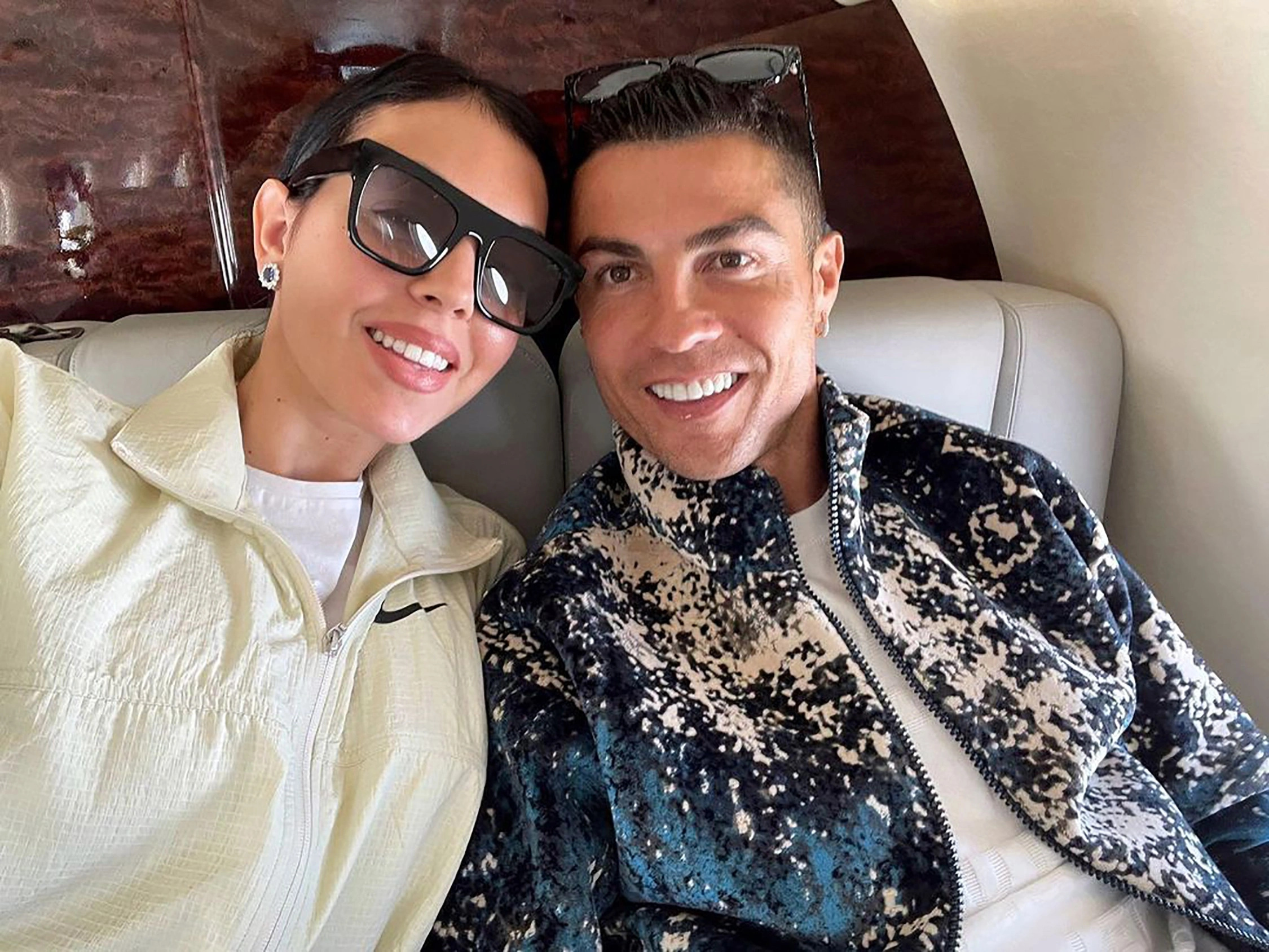Cristiano Ronaldo and Georgina Rodriguez: Ronaldo's girlfriend, Argentine-born Spanish model. 2250x1690 HD Wallpaper.