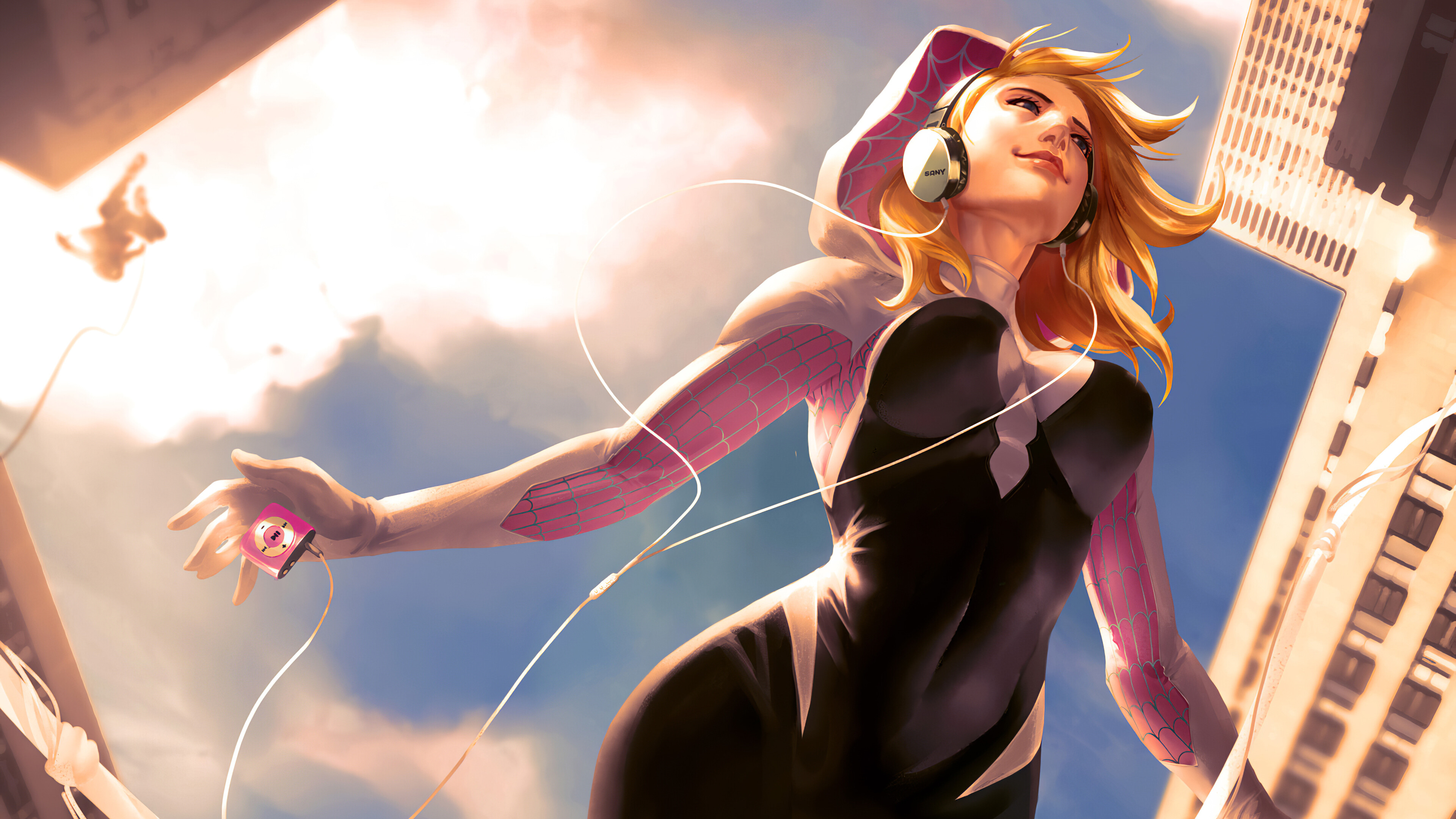 Gwen Stacy: Spider-Woman, was created by Jason Latour and Robbi Rodriguez. 3840x2160 4K Wallpaper.