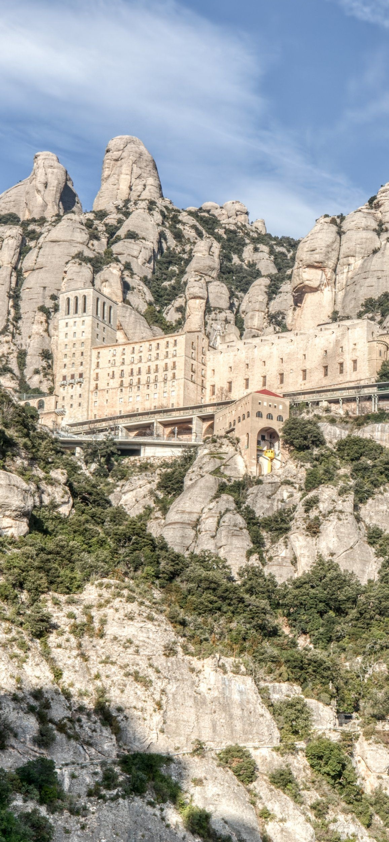 Montserrat, Montserrat mountain, Catalonia, HD wallpapers, 1290x2780 HD Phone