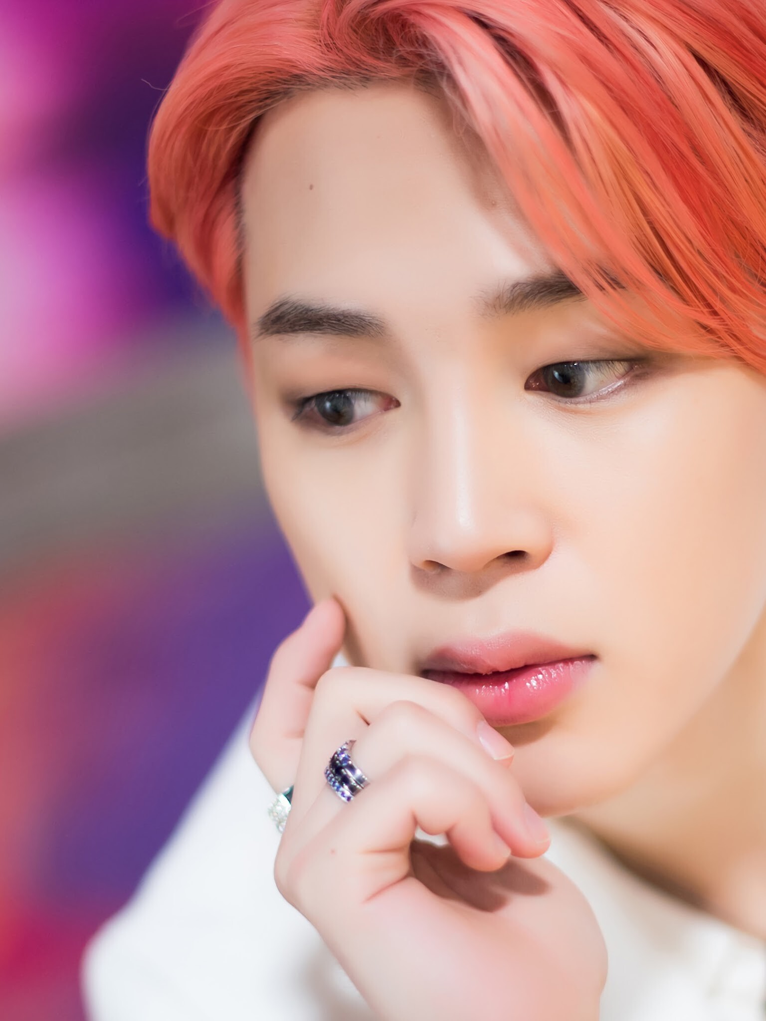 BTS: Jimin, Boy With Luv, Released solo track "Serendipity" in 2017. 1540x2050 HD Background.
