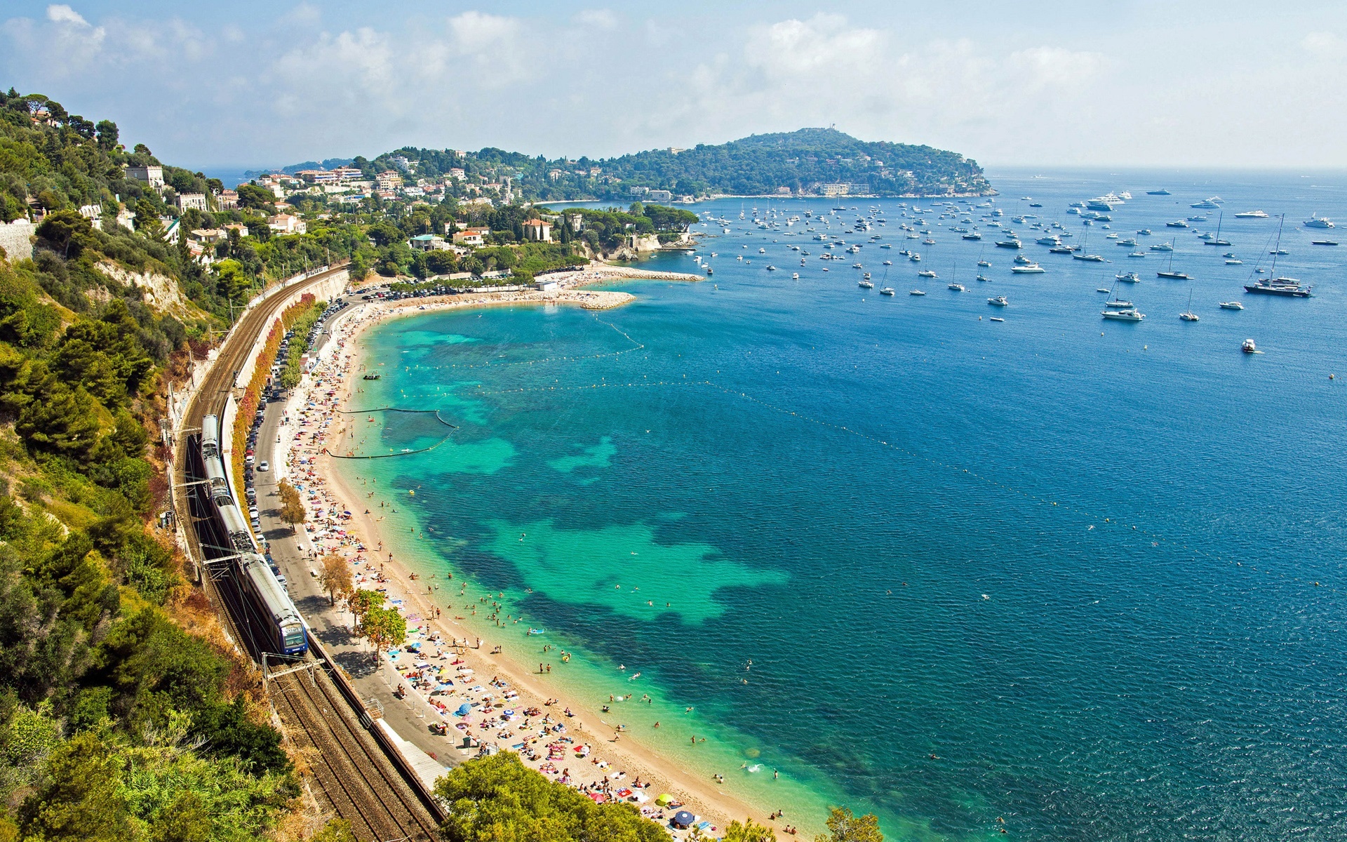 Mediterranean Sea, French Riviera, Scenic coast, Travel and world, 1920x1200 HD Desktop