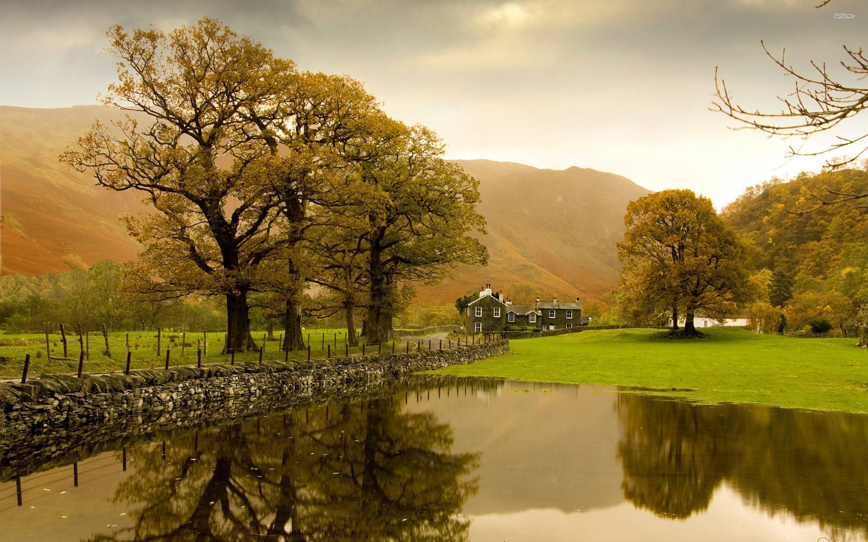 English country wallpaper, Classic charm, Countryside allure, Traditional beauty, 2880x1800 HD Desktop