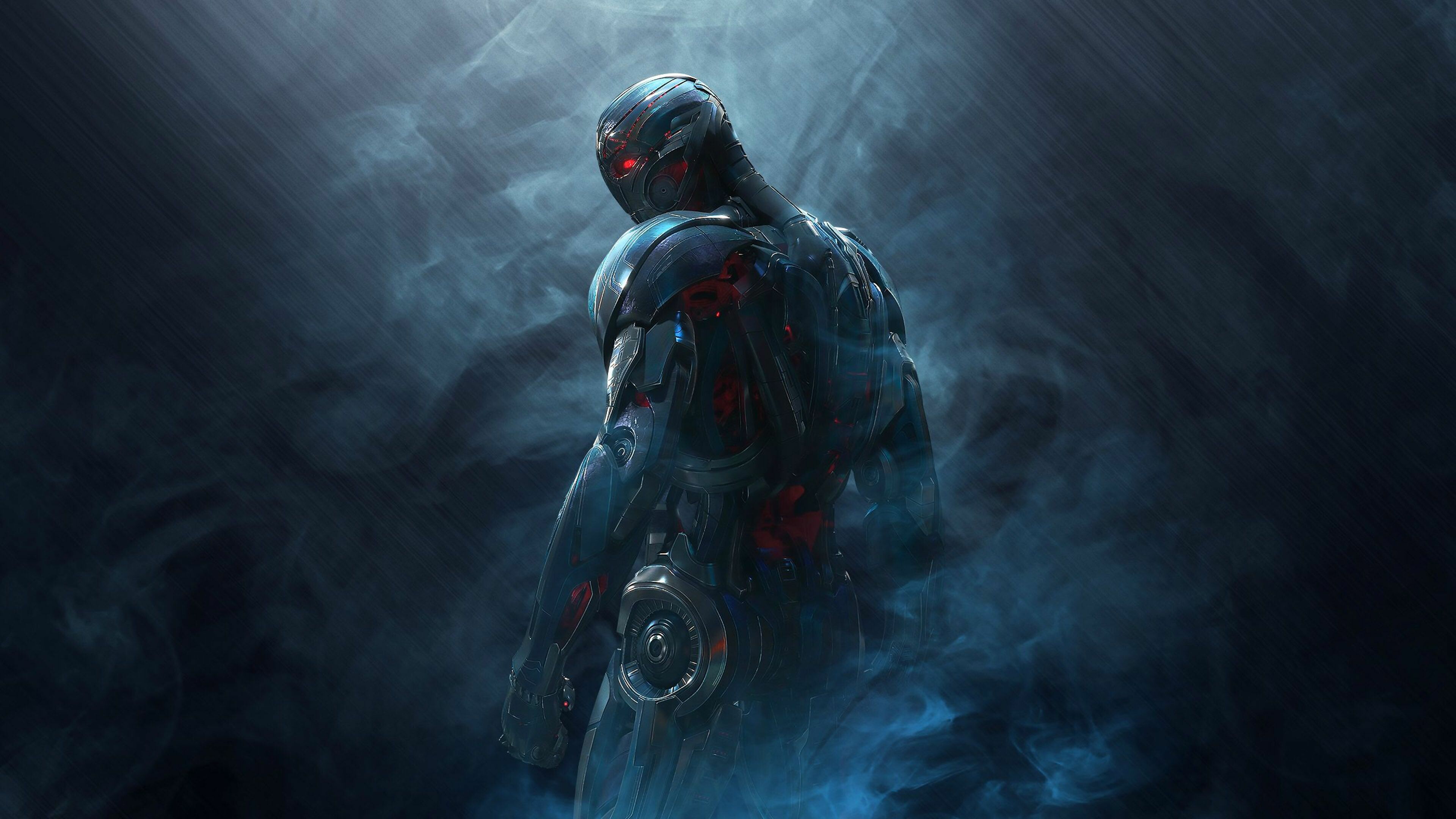 Marvel Villain: Ultron, A supervillain appearing in American comic books. 3840x2160 4K Background.