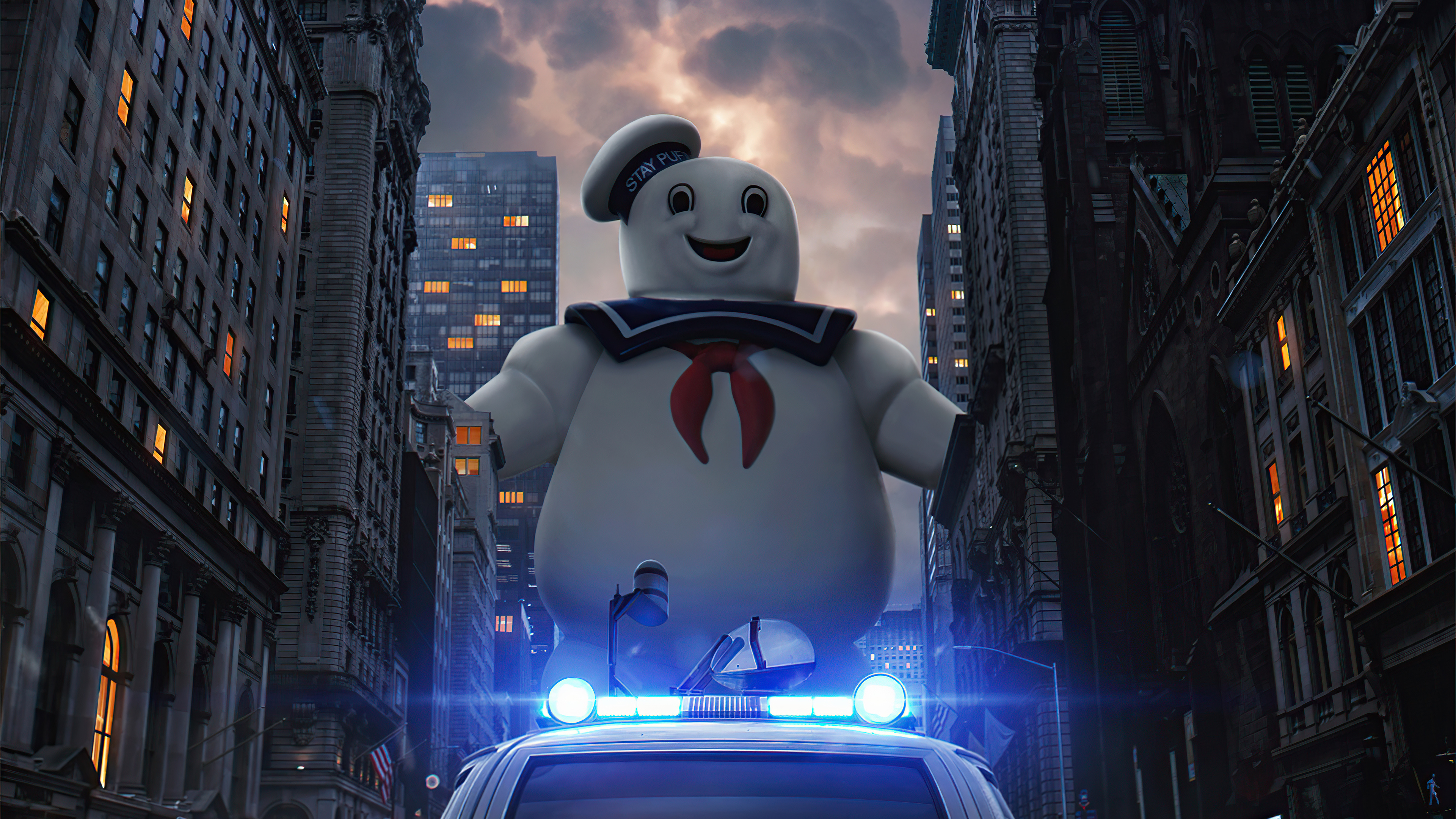Ghostbusters: The Stay-Puft Marshmallow Man. 3840x2160 4K Background.