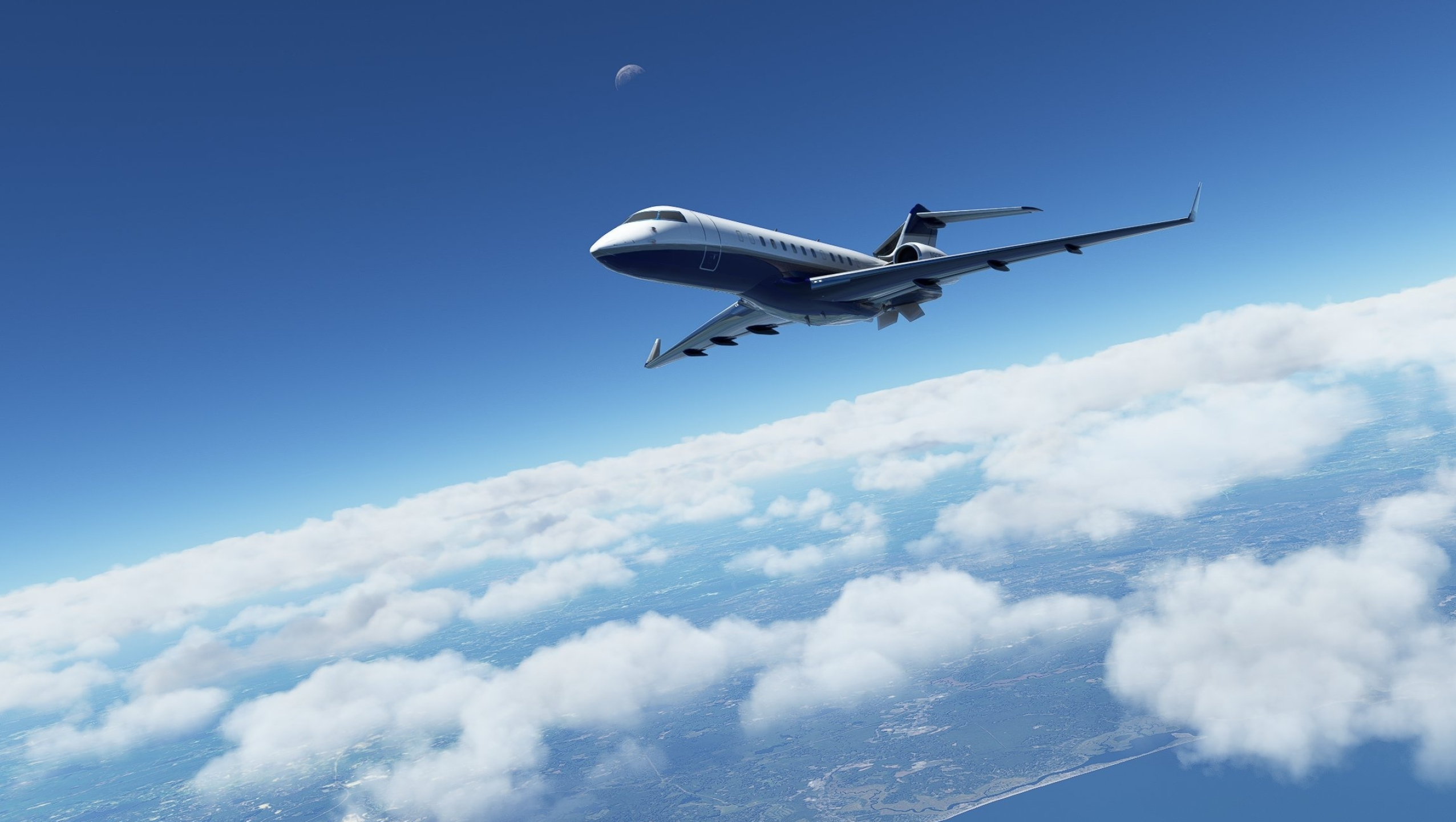 Bombardier CRJ 1000, Bombardier Global 6000, Microsoft Flight Simulator, 2560x1440 HD Desktop