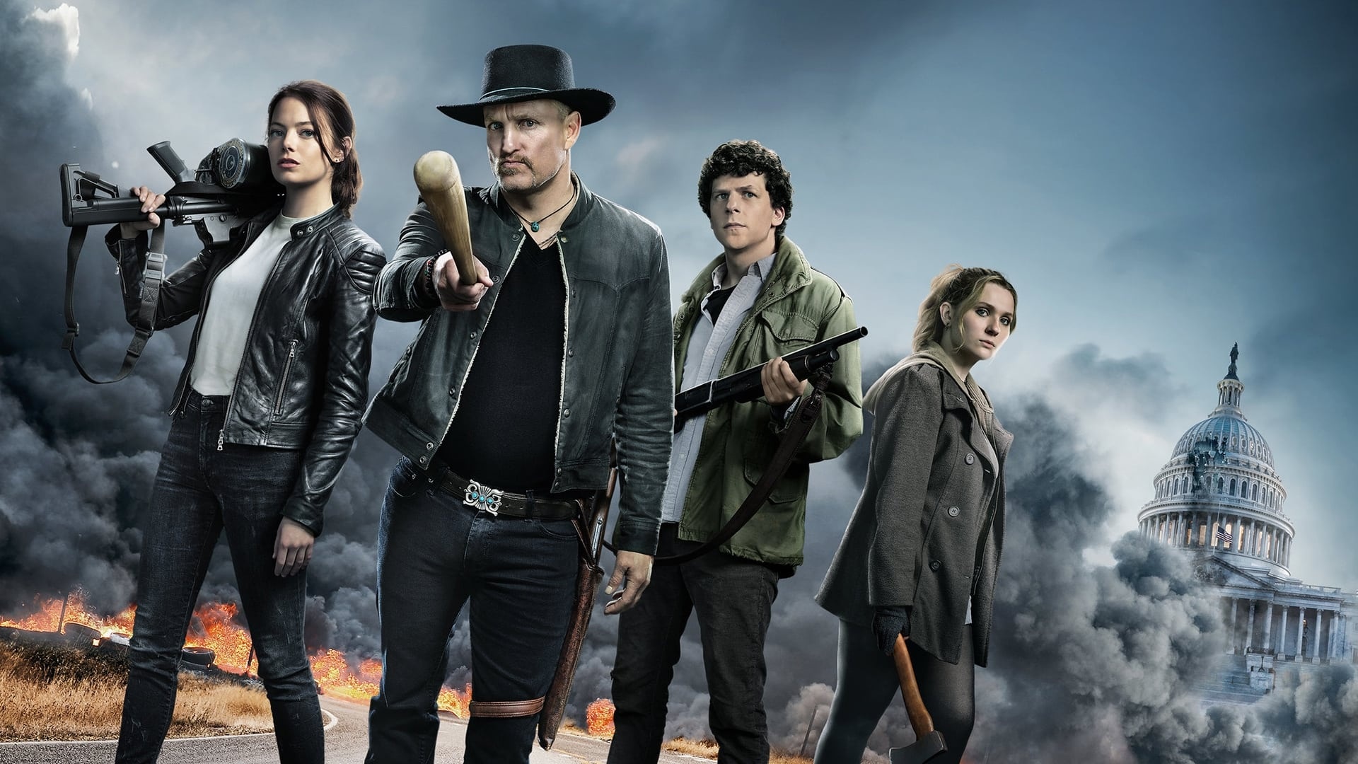 Zombieland: A sequel, Double Tap, was released in October 2019. 1920x1080 Full HD Background.
