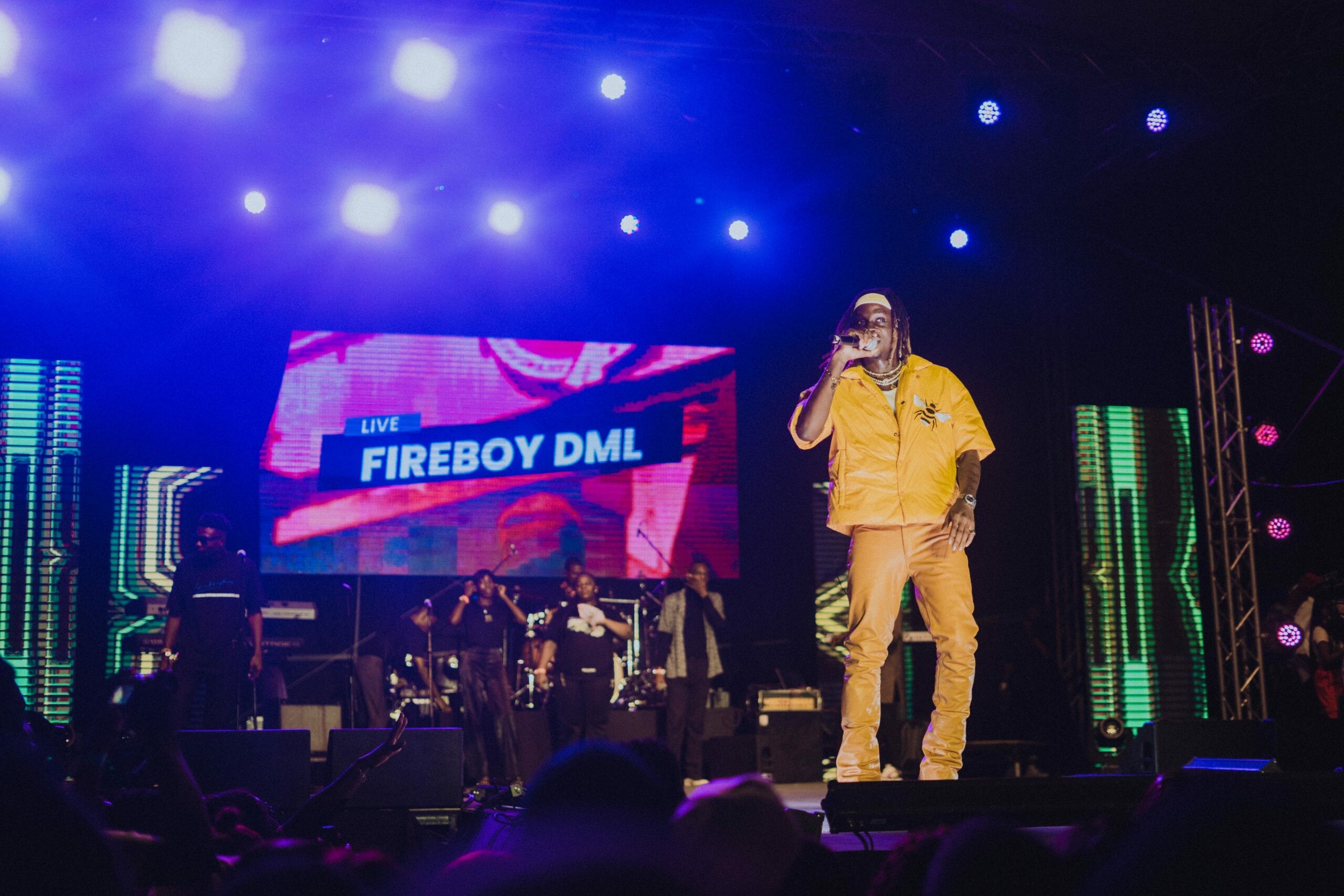 Fireboy DML: Nigerian musician, Live performance in concert 2021 Music Festival. 2560x1710 HD Background.
