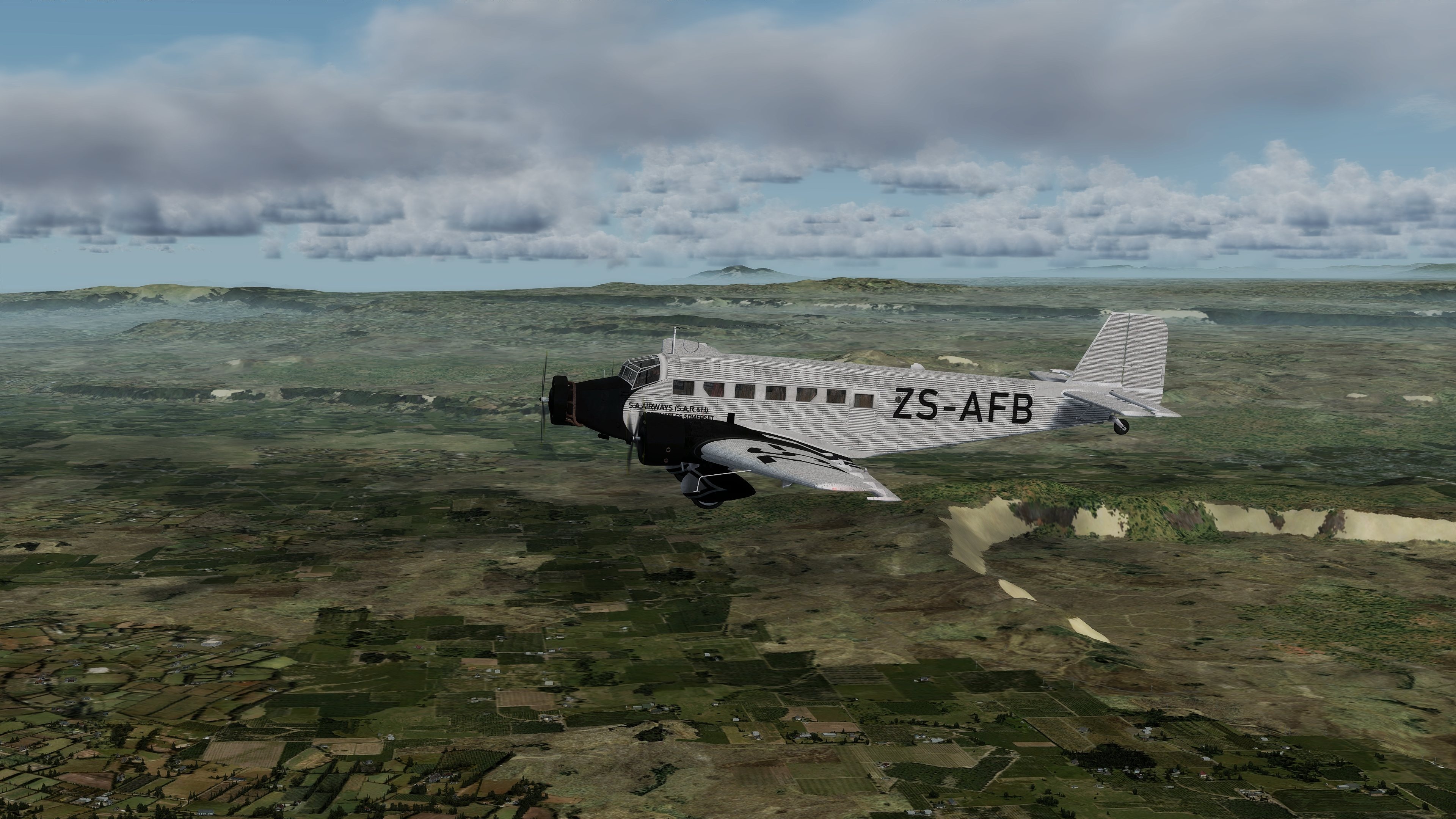 Junkers Airplane, Cairo to Cape, Aden to Addis Ababa, Orbx community, 3840x2160 4K Desktop