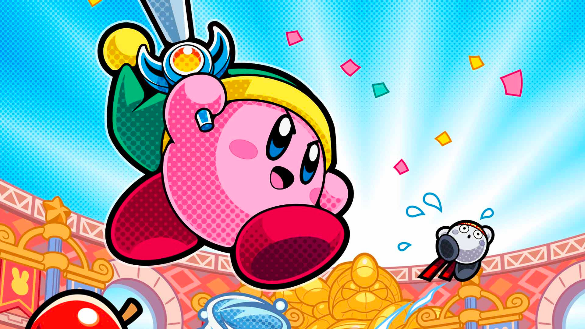 Kirby and the Forgotten Land, Animated wallpaper, Ethereal beauty, Nintendo masterpiece, 1920x1080 Full HD Desktop
