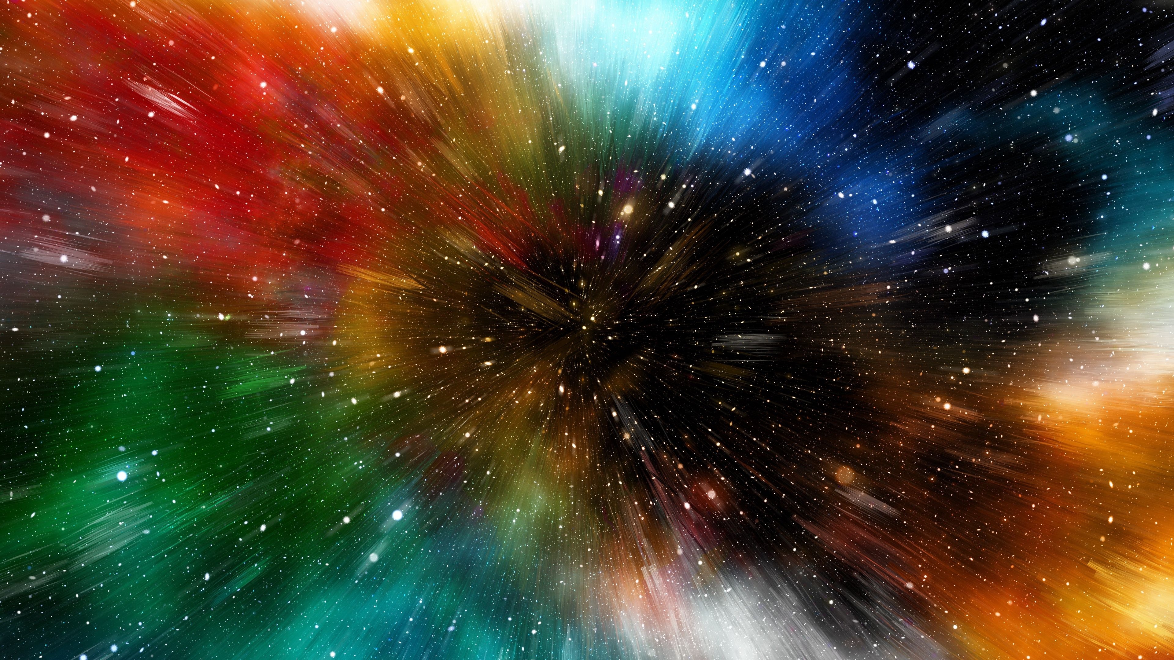Universe wallpaper, Multicolored immersion, Cosmic visuals, Surreal landscapes, 3840x2160 4K Desktop