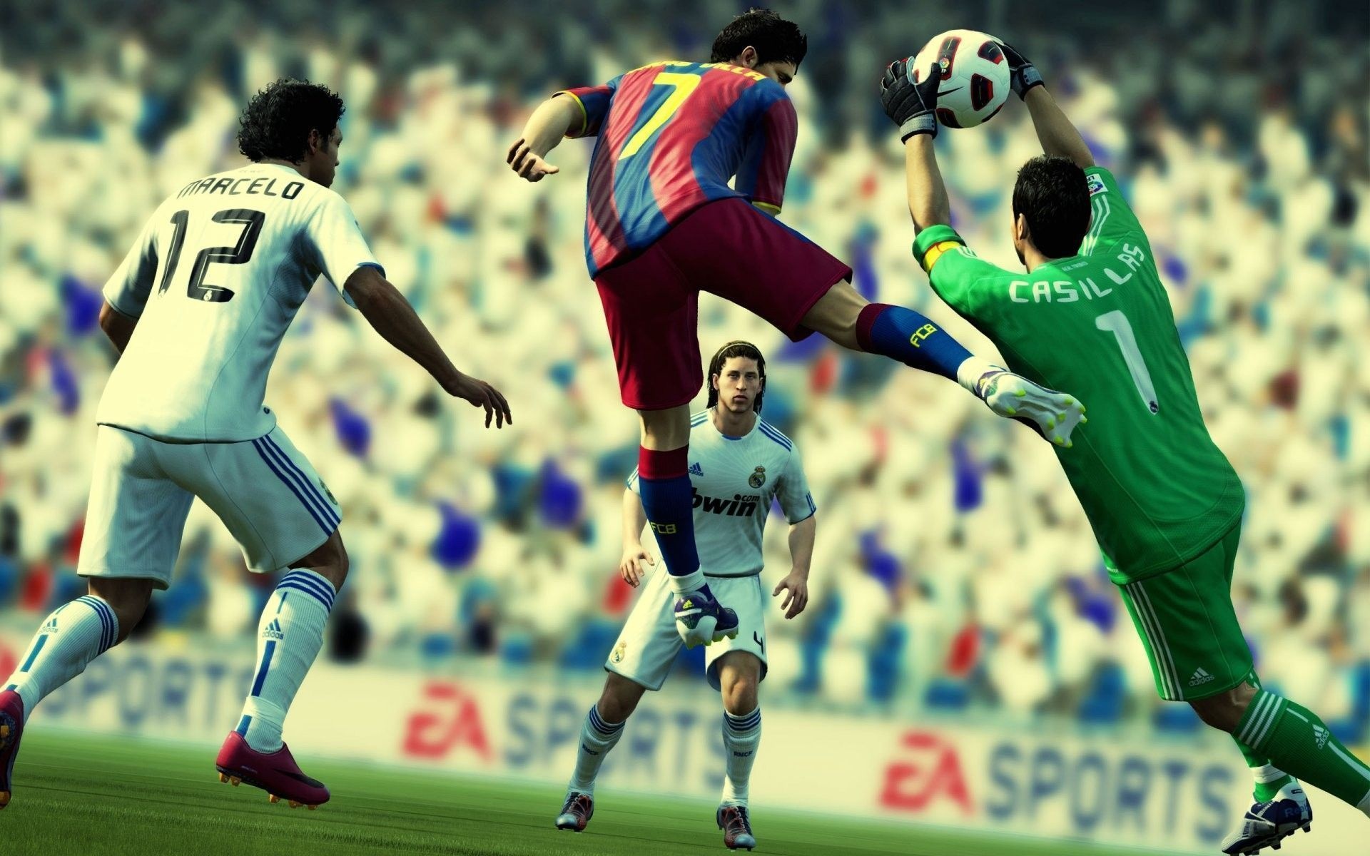 FIFA Soccer (Game): EA's sports simulator, Selling millions with each release, FUT. 1920x1200 HD Background.