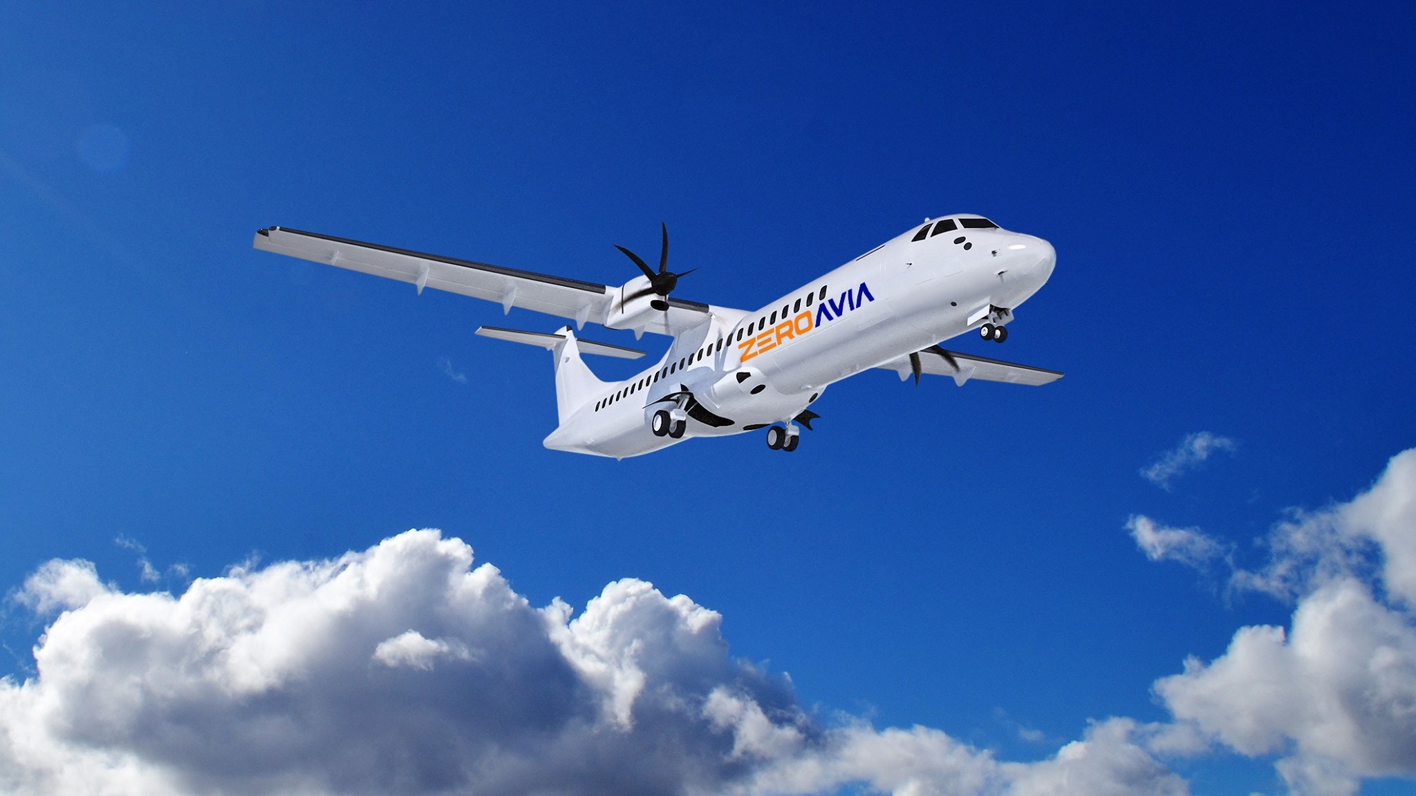 ATR 72, Aircraft design, ZeroAvia company, Cotswold Airport, 2050x1160 HD Desktop