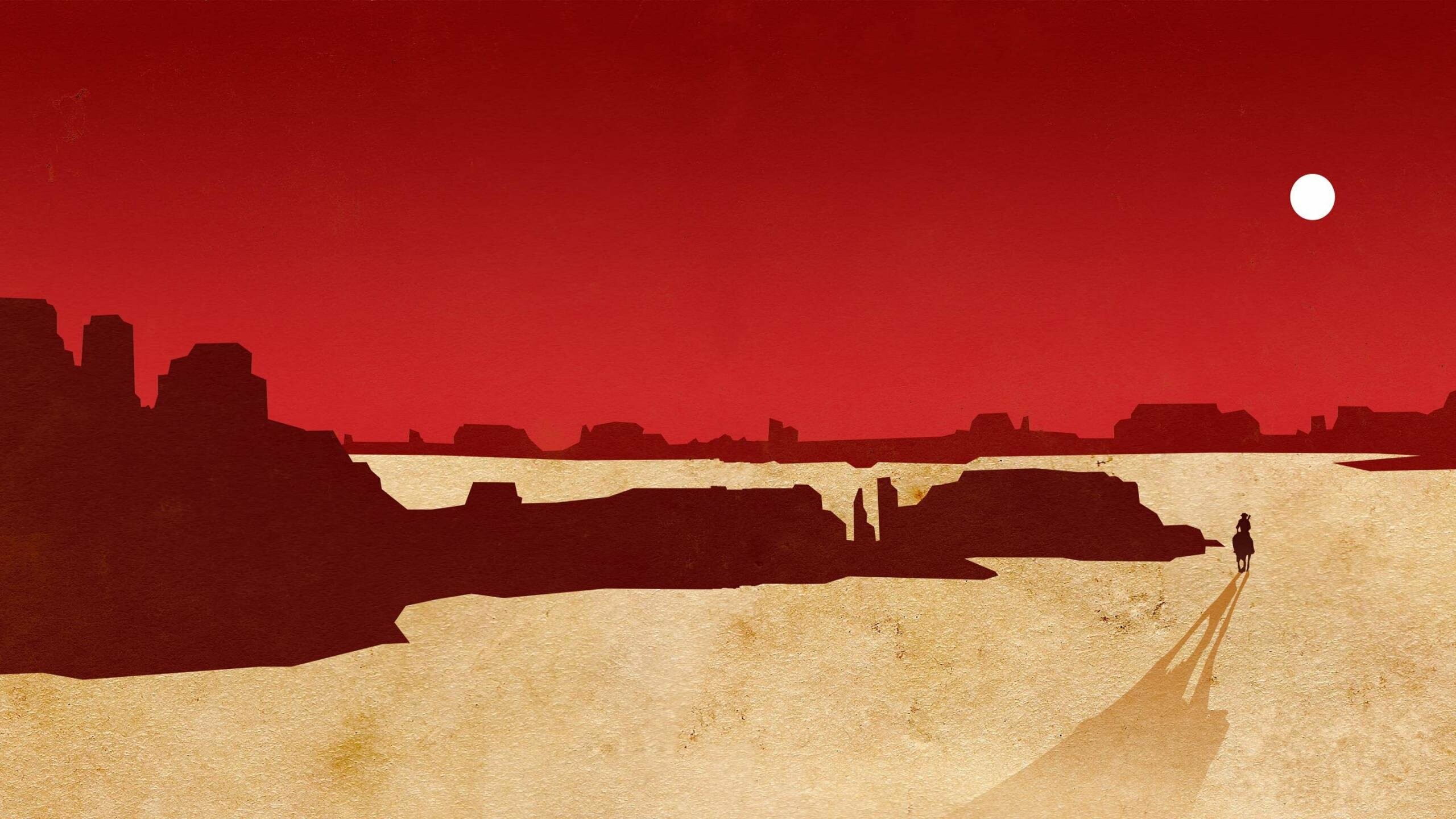 Red Dead Redemption: The game is set in 1911 and follows John Marston. 2560x1440 HD Background.