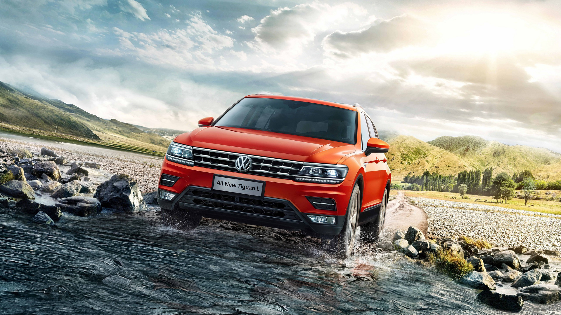 Volkswagen Tiguan, Official images, Allspace release, SUV excellence, 1920x1080 Full HD Desktop