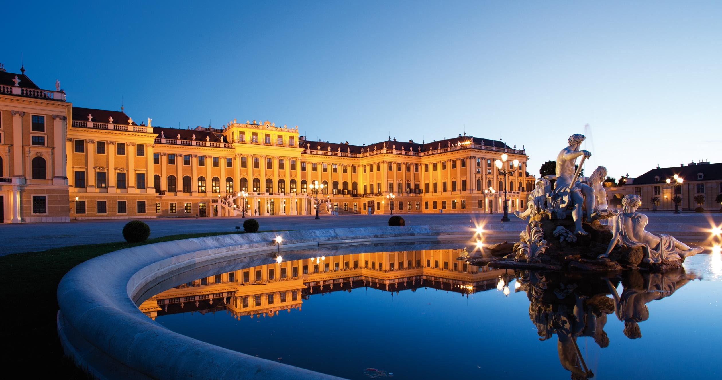 Schonbrunn Palace, Travels, Austria, Imperial architecture, 2520x1330 HD Desktop