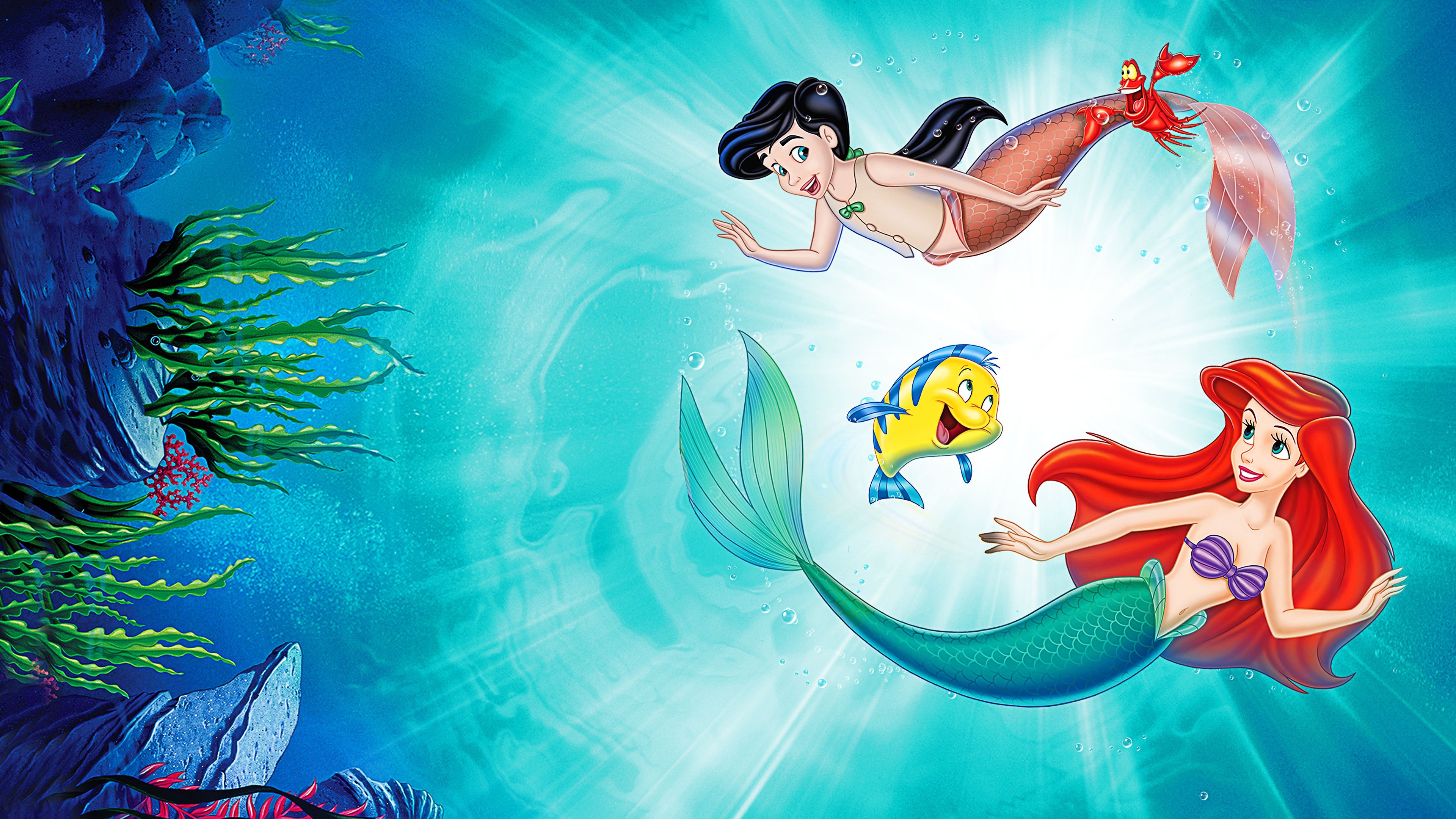 Ariel (The Little Mermaid), The Little Mermaid II, 4K Ultra HD wallpaper, Beautiful background, 3840x2160 4K Desktop