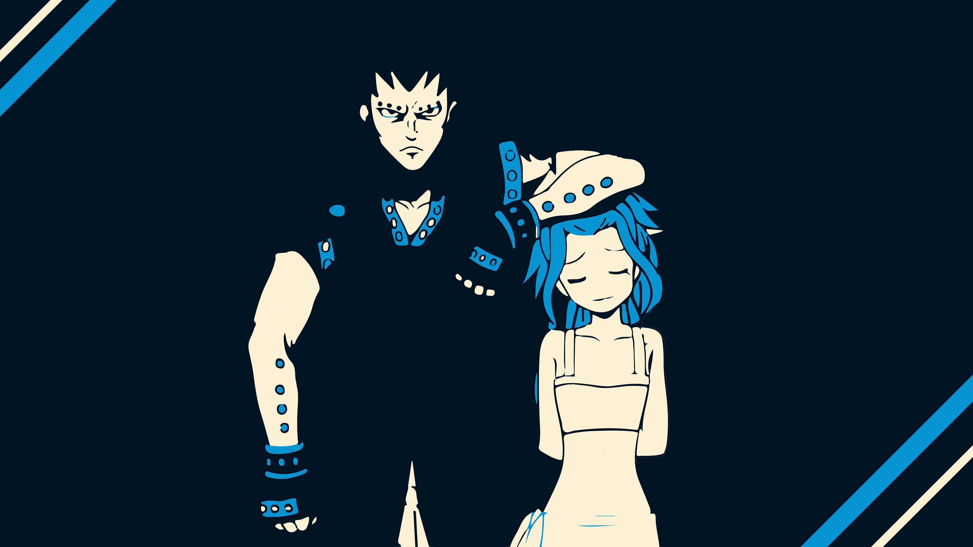 Gajeel and Levy wallpaper, Posted by Christopher Mercado, Romantic couple, Fairy Tail, 3840x2160 4K Desktop