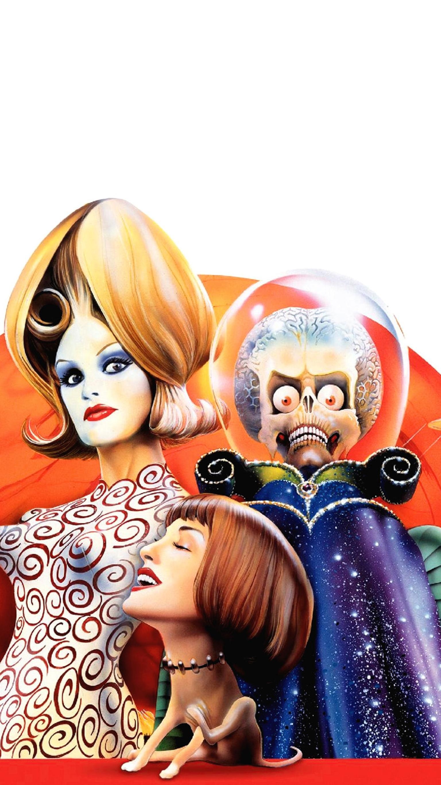 Mars Attacks!, Fan-made wallpapers, Alien invasion, Sci-fi comedy, 1540x2740 HD Phone