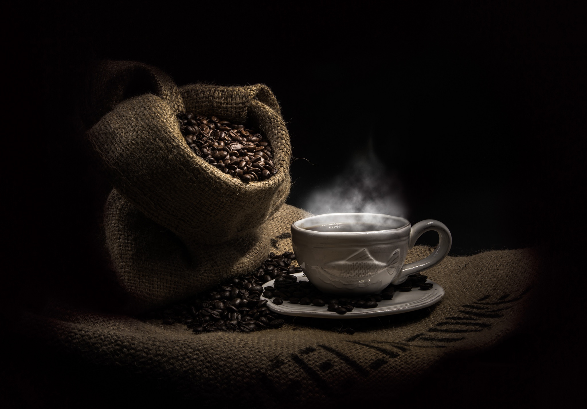 Dark coffee cup allure, Mysterious and captivating, Coffee cup aesthetic, Moody coffee scenes, 2050x1430 HD Desktop