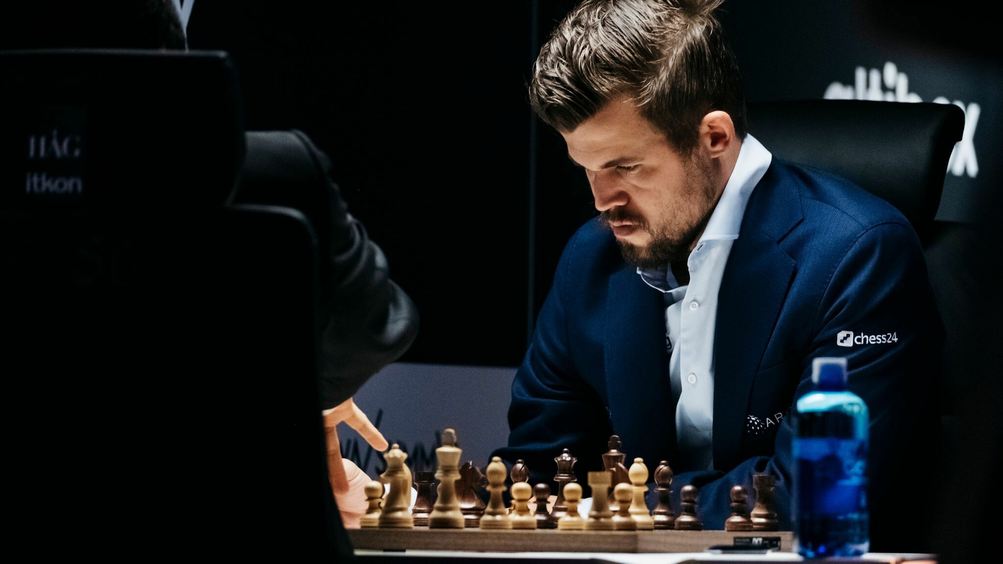 Magnus Carlsen: Reached No. 1 in the FIDE world rankings at 19, the youngest person ever to do so. 2050x1160 HD Wallpaper.
