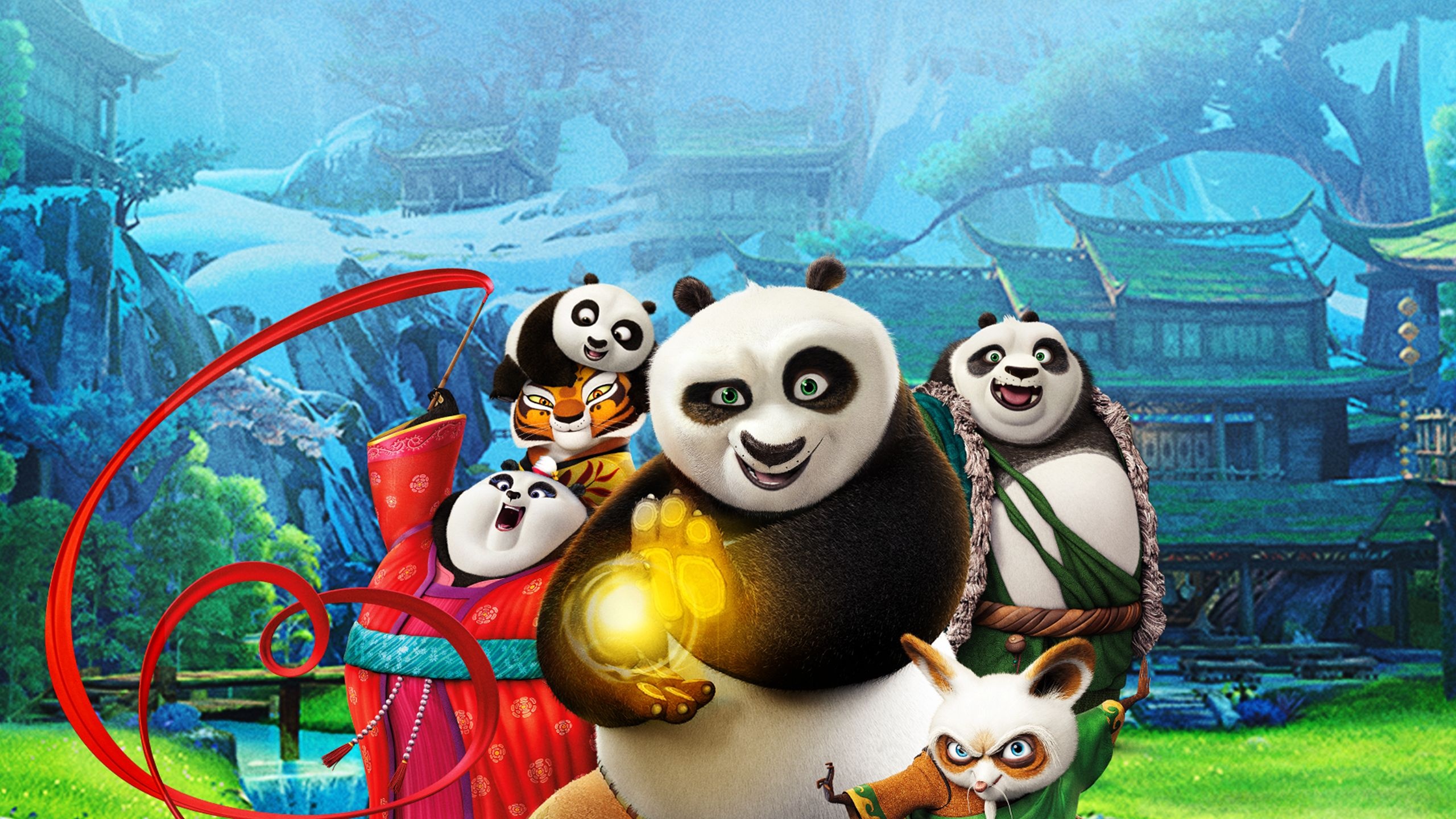 Kung Fu Panda 3, Movies anywhere, Portable entertainment, Adventure on the go, 2560x1440 HD Desktop