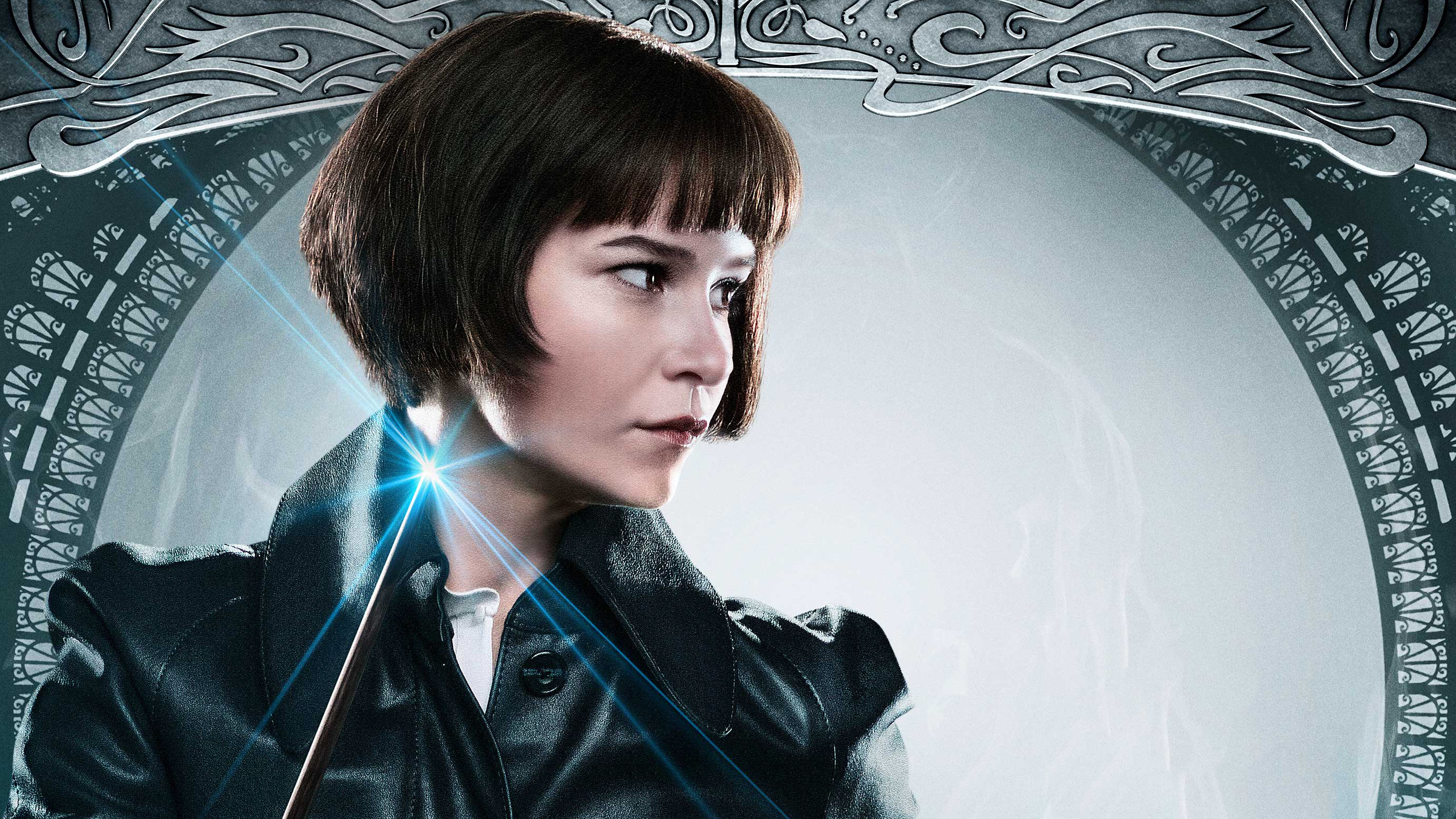 Katherine Waterston: Tina Goldstein, An American half-blood witch and the deuteragonist in the Fantastic Beasts film series. 2770x1560 HD Wallpaper.