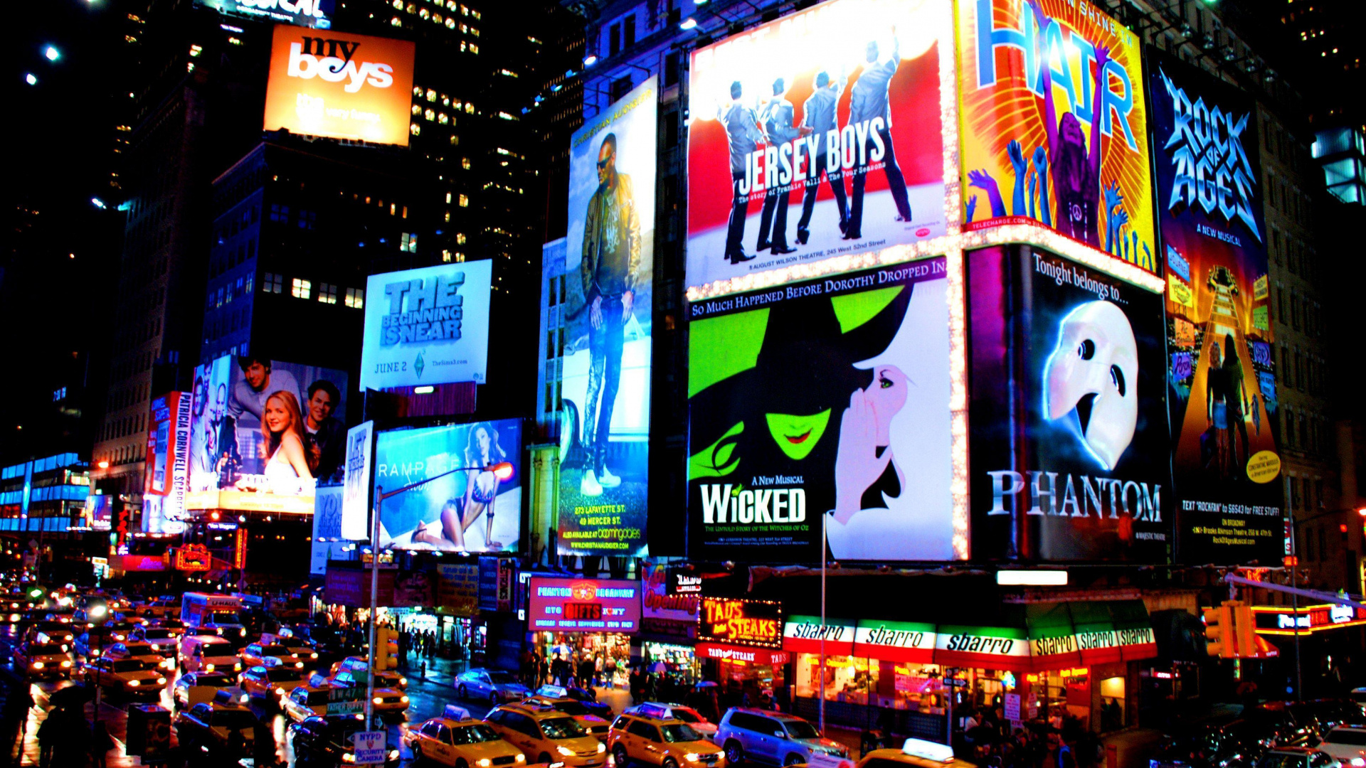 Hochauflösende Broadway-Hintergrundbilder herunterladen, 1920x1080 Full HD Desktop