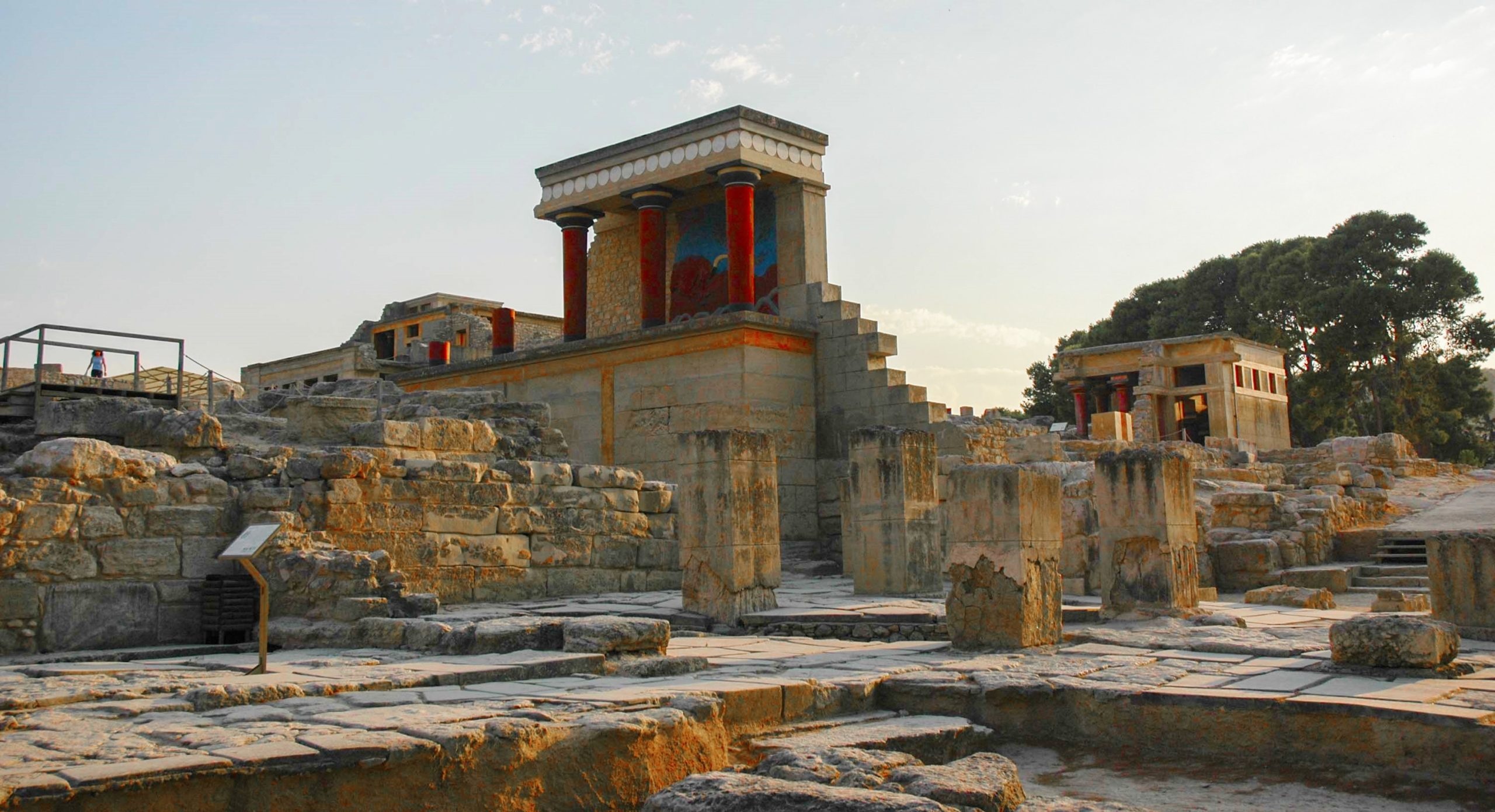 Knossos Palace, 3D representation, Greek history, Virtual tour, 2560x1400 HD Desktop
