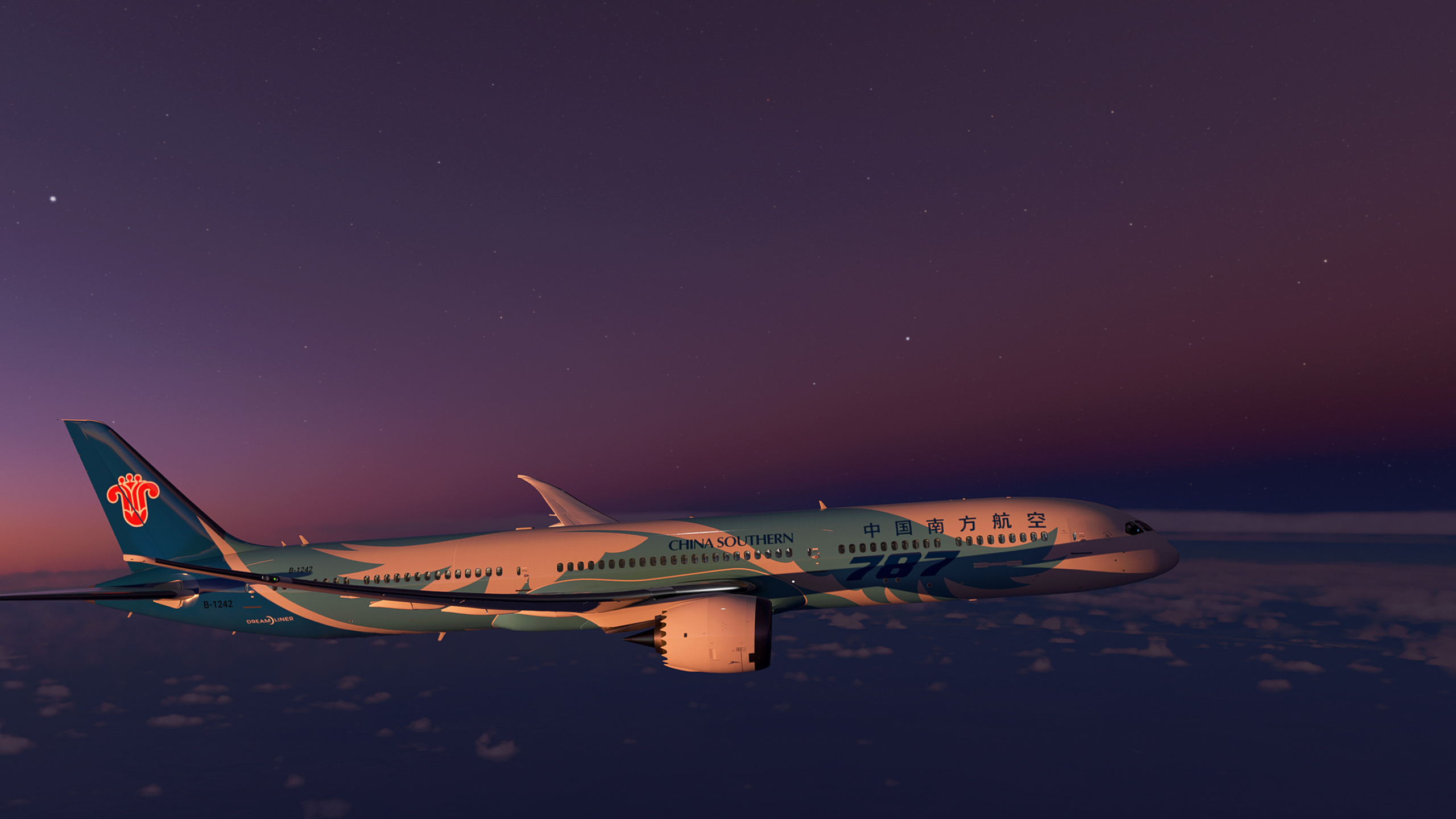 China Southern Airlines, Boeing 787-10, Sky-high adventure, Airline excellence, 2560x1440 HD Desktop
