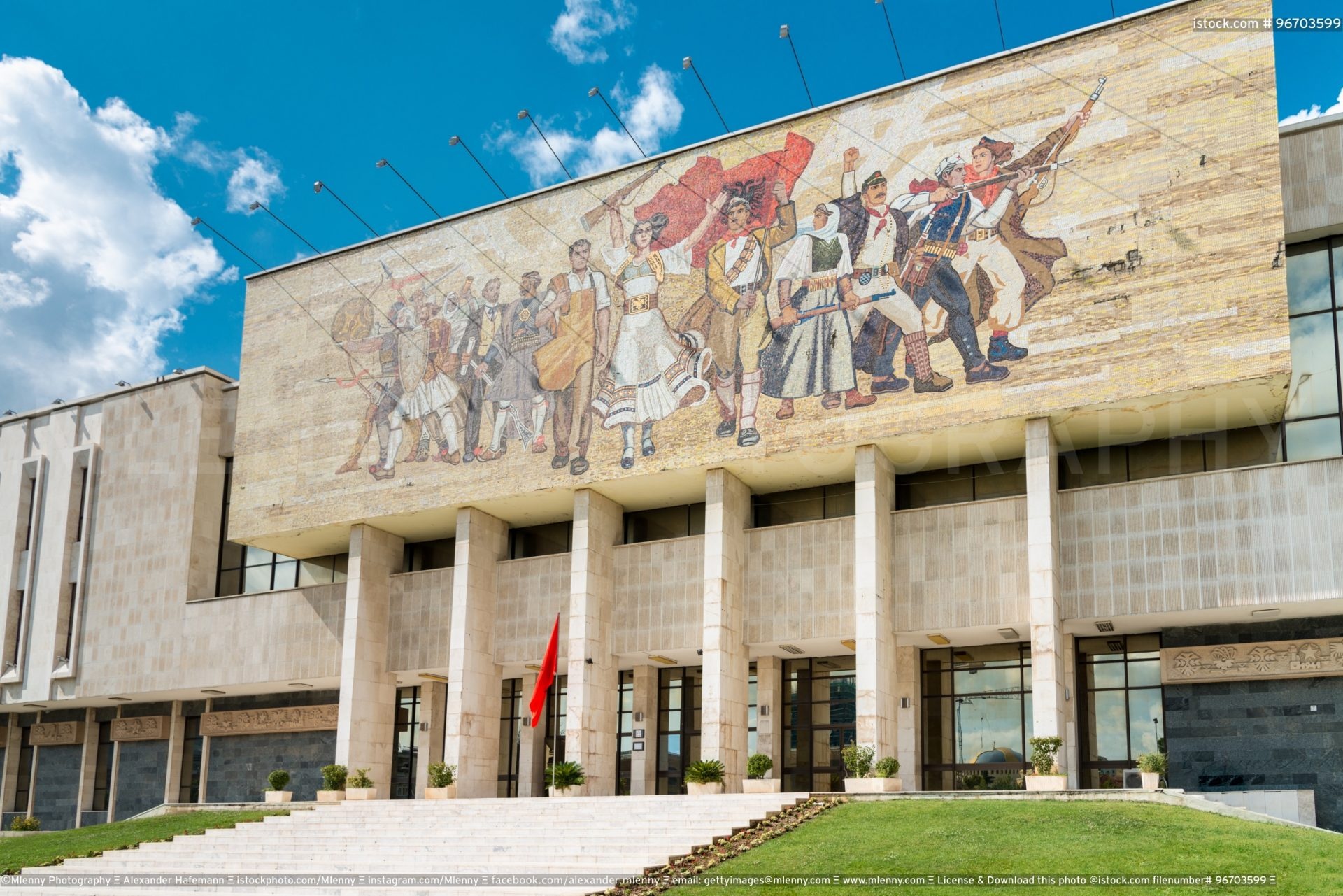 Tirana, Albania, National History Museum, 1920x1290 HD Desktop