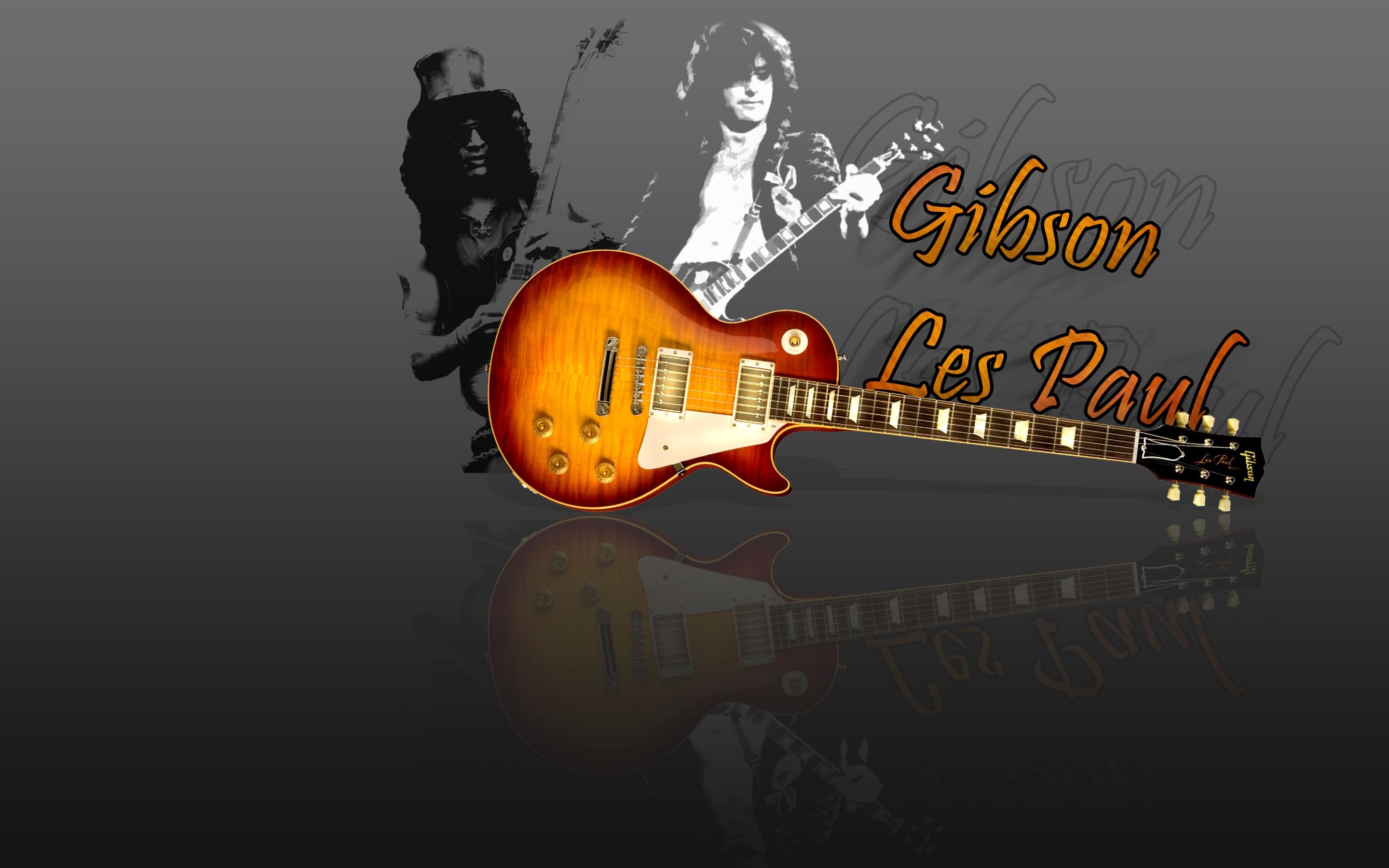 Gibson Guitar: A solid body electric guitar that was first sold by the Gibson Guitar Corporation in 1952. 2880x1800 HD Wallpaper.