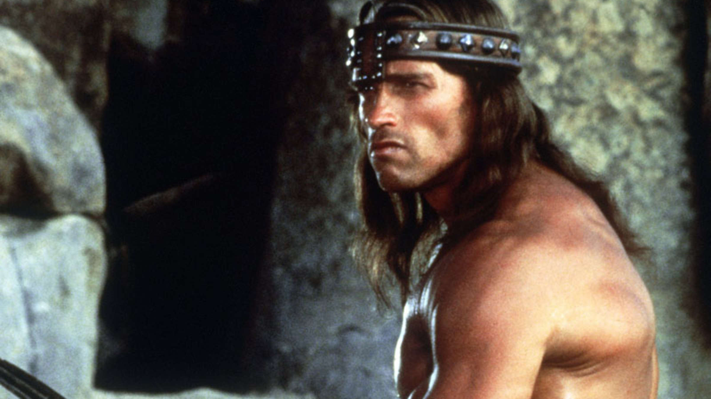 Conan (Arnold Schwarzenegger): Robert E. Howard created the character in 1932, 1982 movie. 2400x1350 HD Wallpaper.