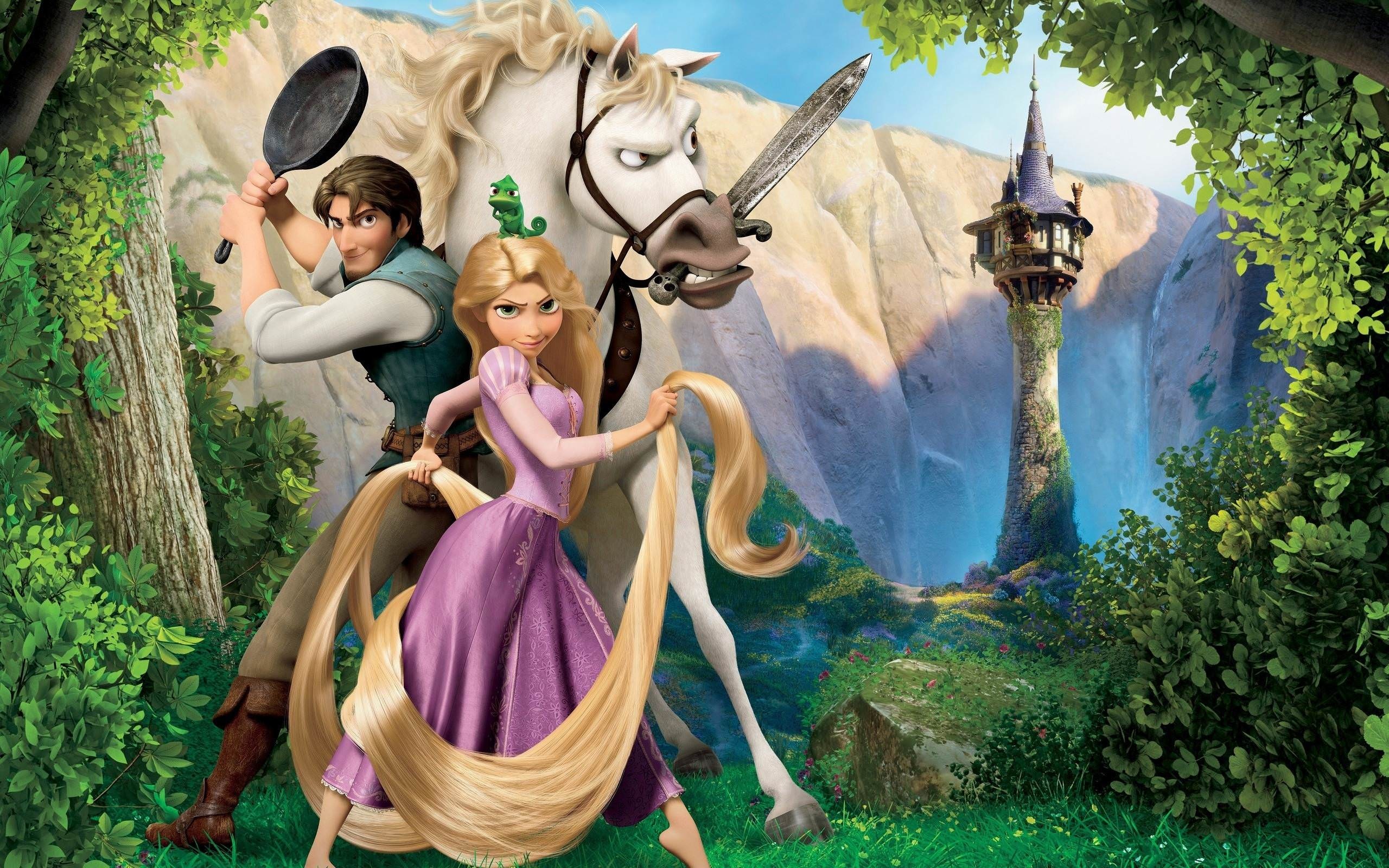 Rapunzel animation, Bedroom decor, Disney princess, Ultra HD, 2560x1600 HD Desktop