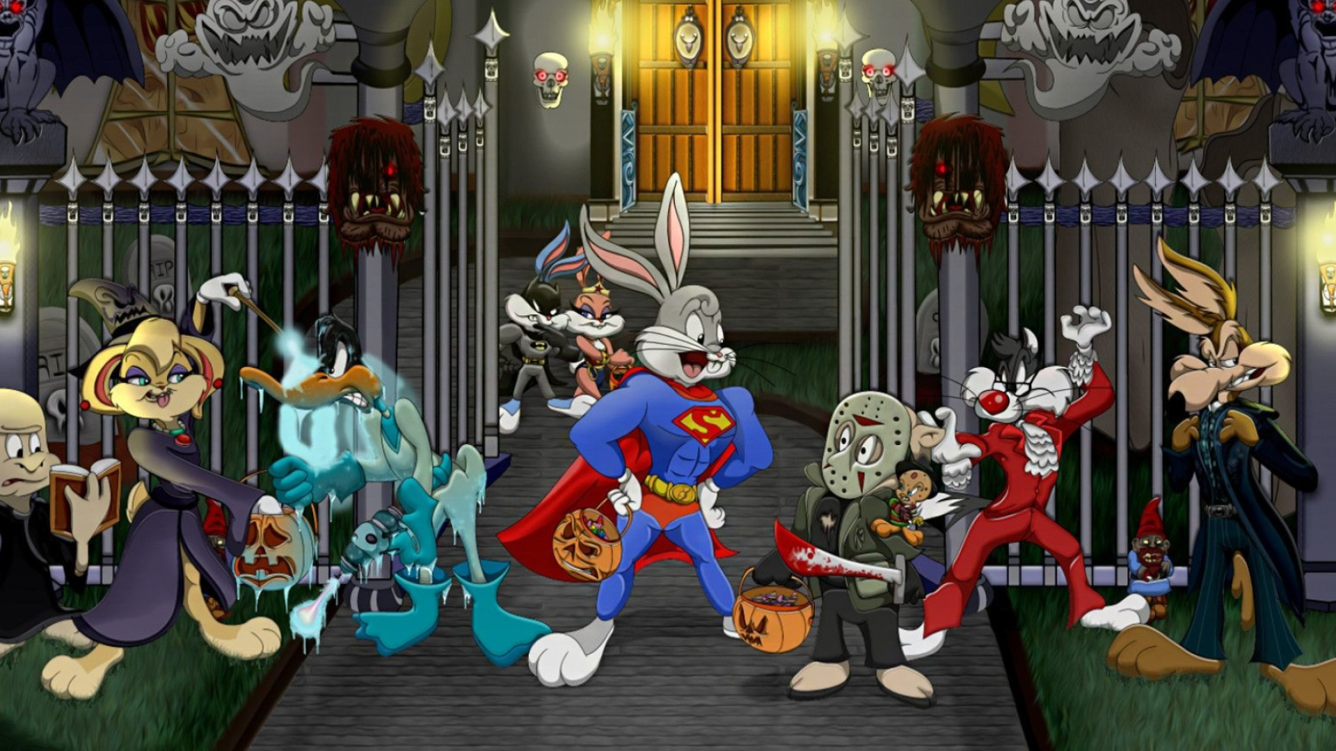 Looney Tunes Halloween, Spooky wallpapers, Halloween backgrounds, Festive fun, 1920x1080 Full HD Desktop