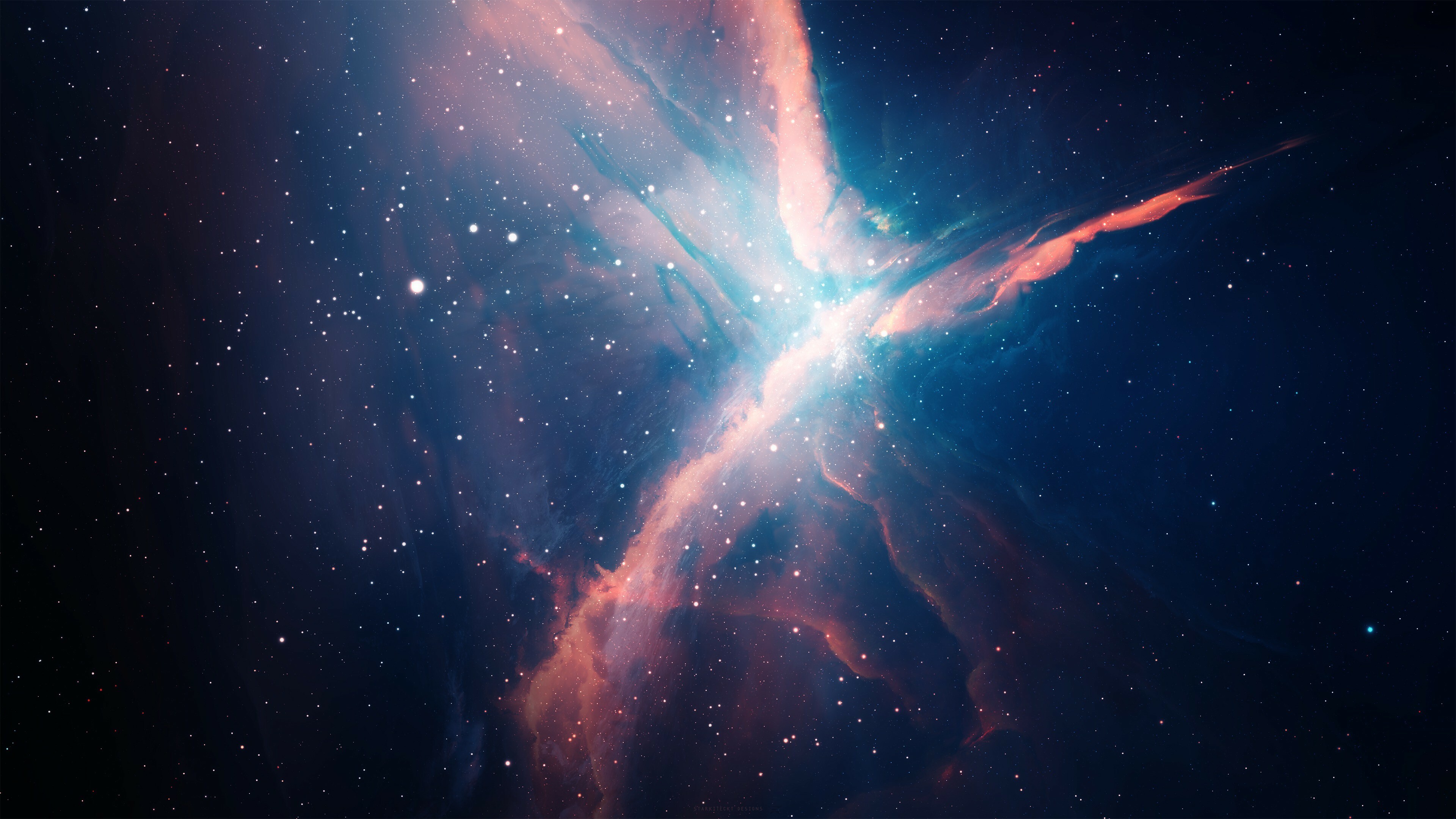 Outer Space: The interstellar medium, Intergalactic void, Nebula. 3840x2160 4K Wallpaper.