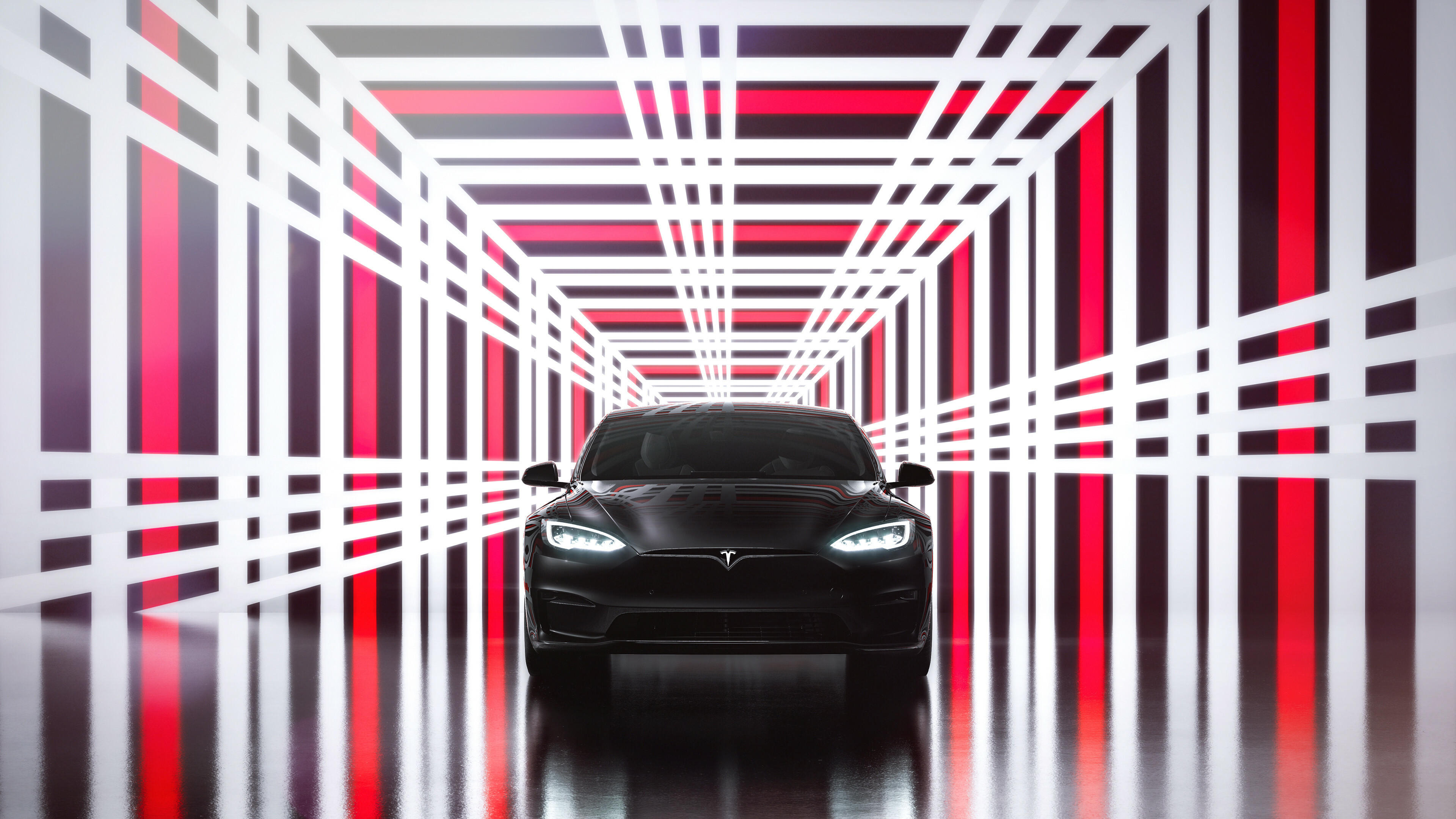 Tesla Model S: Electric car, The biggest seller of plug-in electric vehicles. 3840x2160 4K Background.