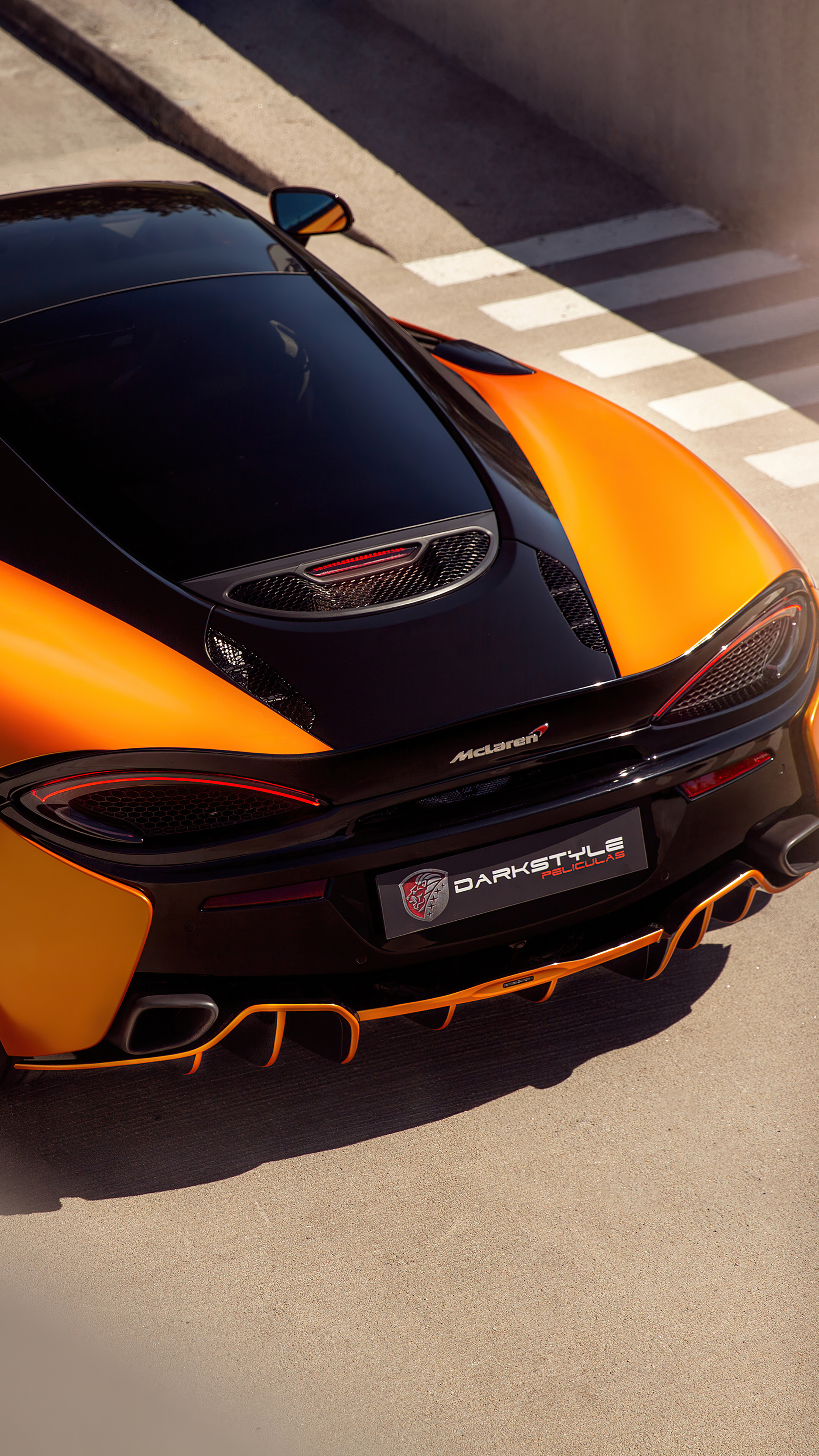 McLaren 570S, Auto, Orange, Black, 2160x3840 4K Handy