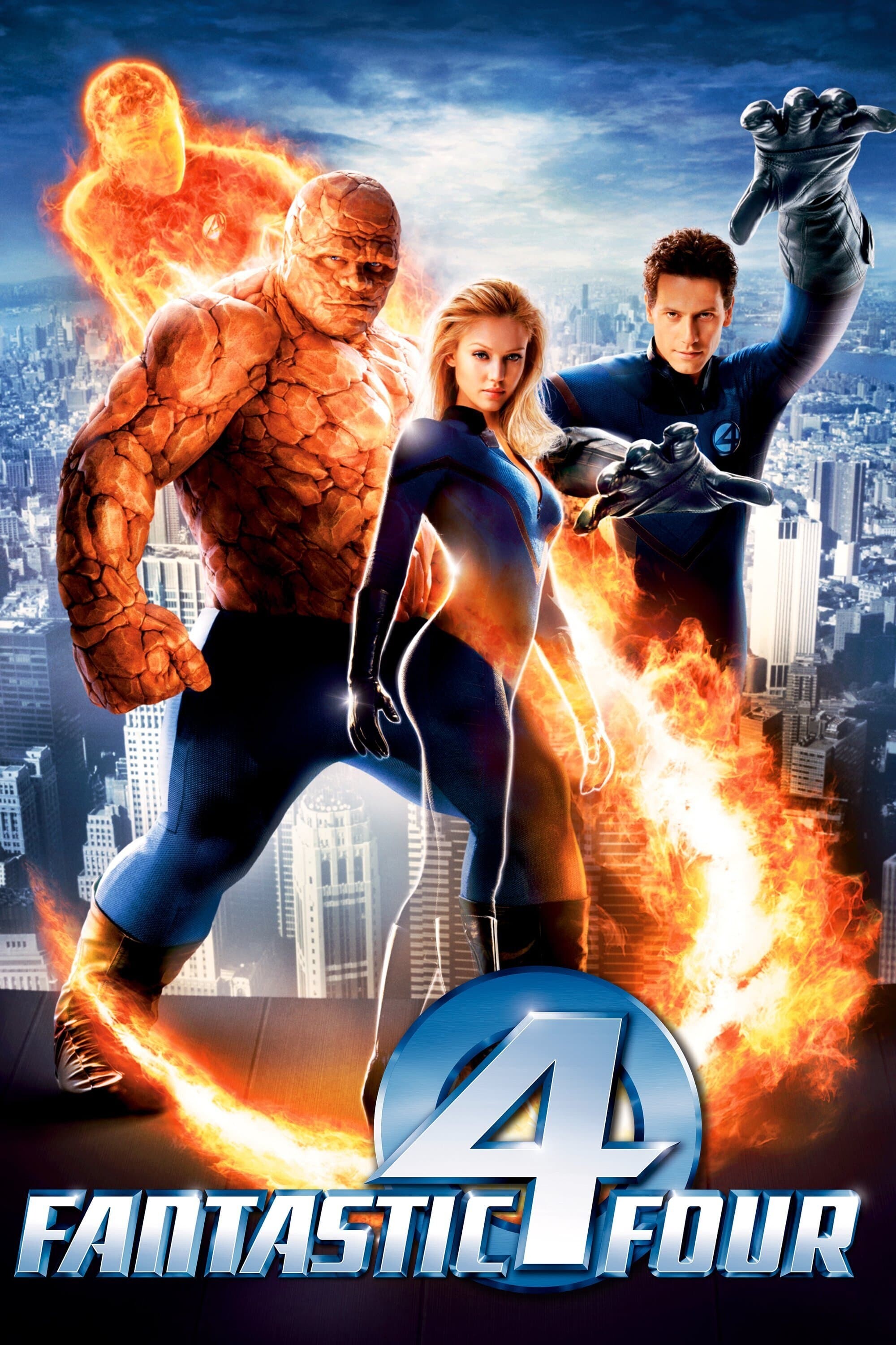 Fantastic 4: A 2005 American superhero film based on the Marvel Comics superhero team of the same name. 2000x3000 HD Background.