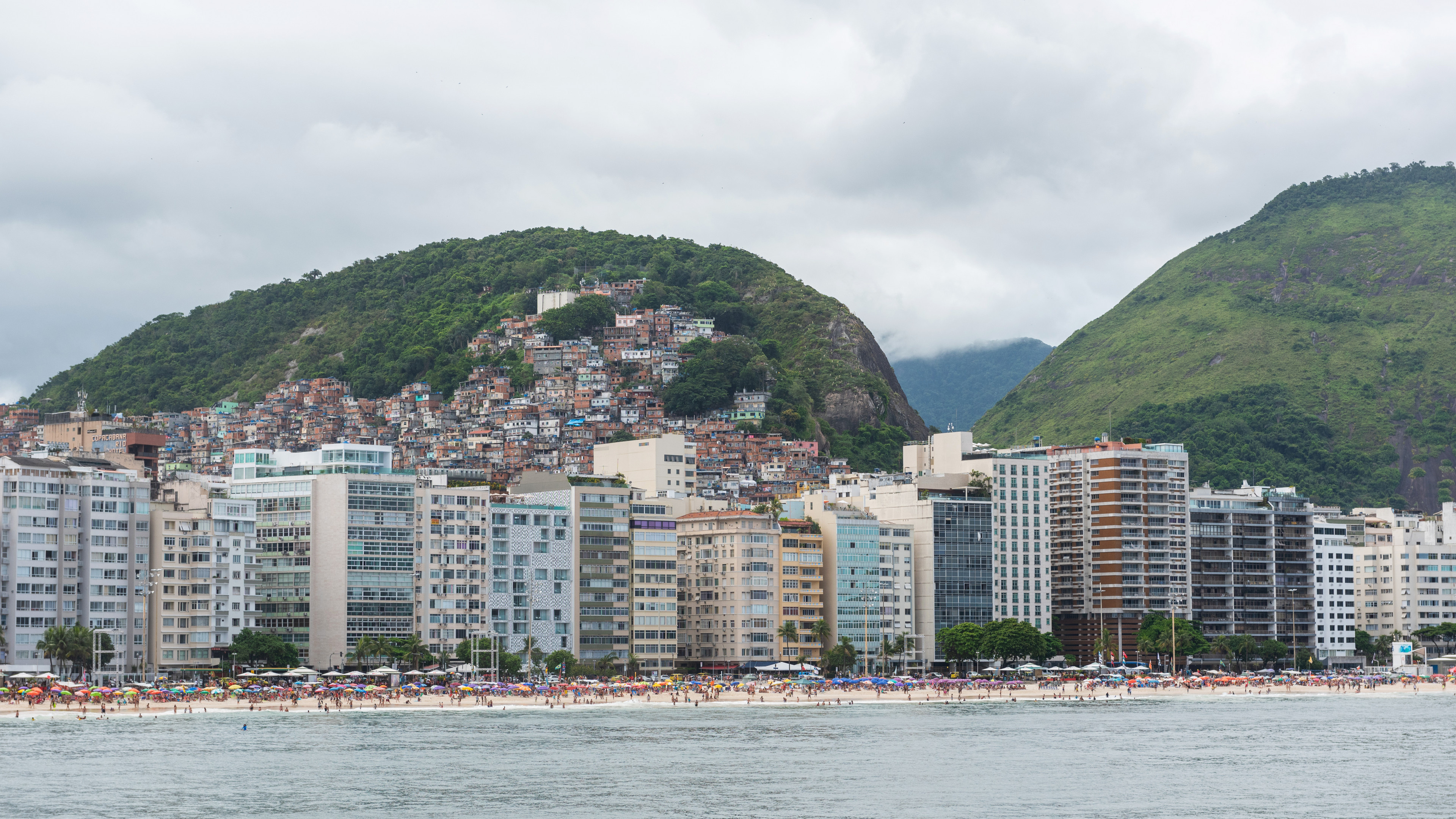 Vibrant Brazilian coast, Copacabana magic, Rio de Janeiro, Picture-perfect, 3840x2160 4K Desktop
