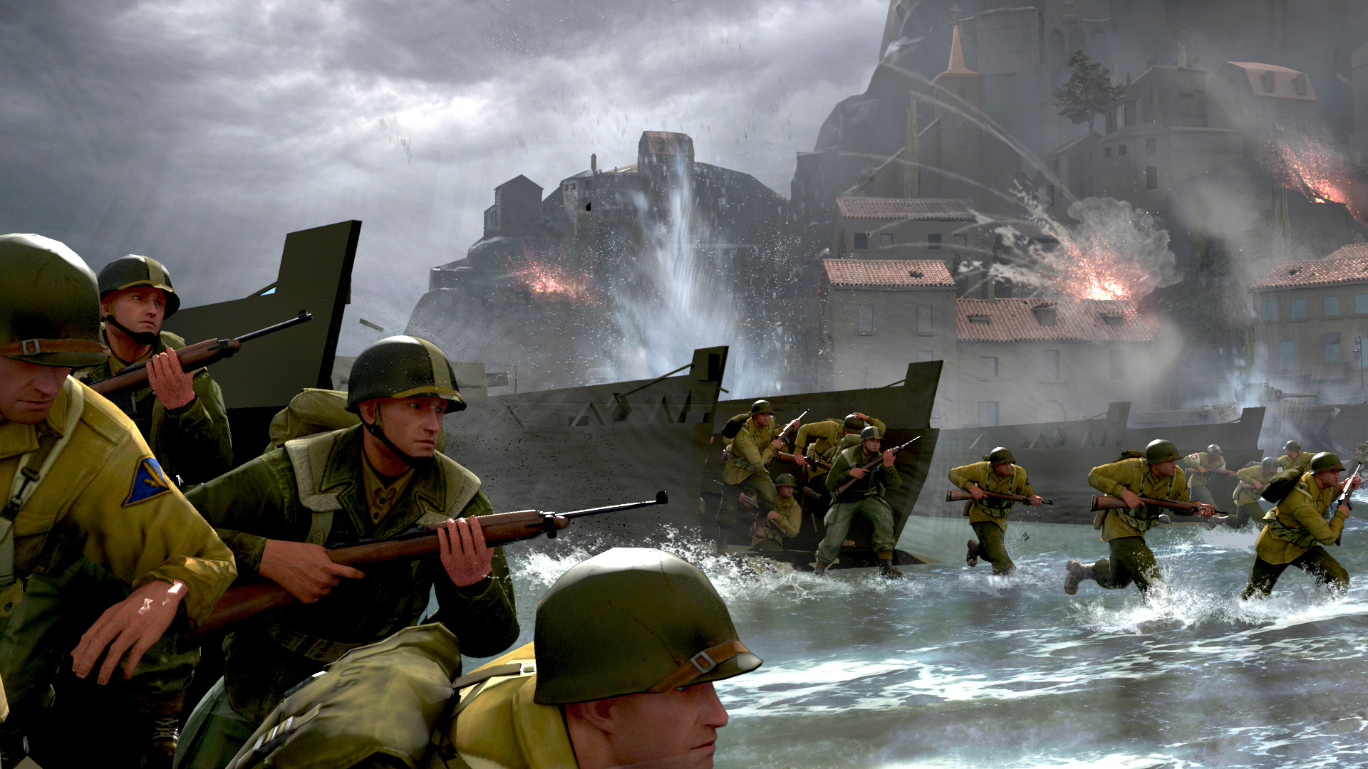 Company of Heroes 3: The playable fanctions including the British and Amercian forces. 1920x1080 Full HD Wallpaper.