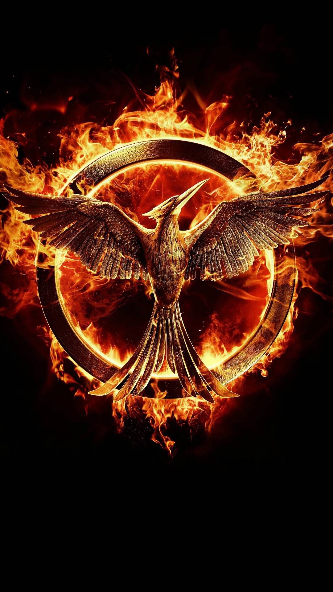 Hunger Games: The sci-fi survival film adaptation of the novel of the same name by Suzanne Collins. 1080x1920 Full HD Background.