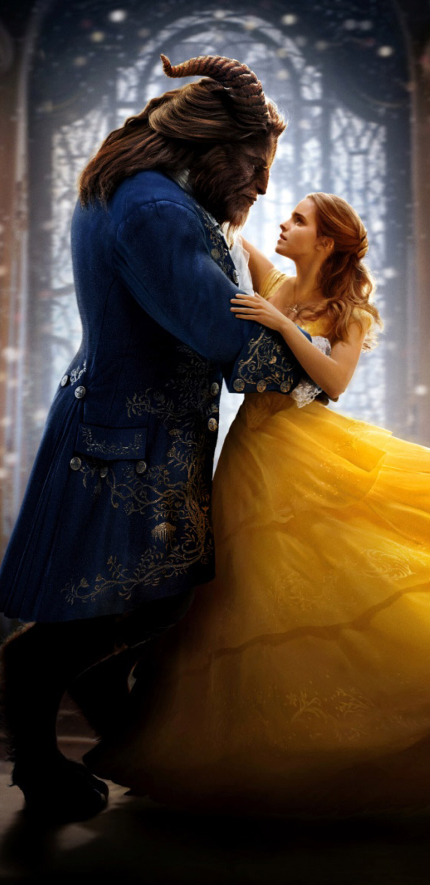Beauty and the Beast: A selfish Prince is cursed to become a monster for the rest of his life. 1440x2960 HD Wallpaper.