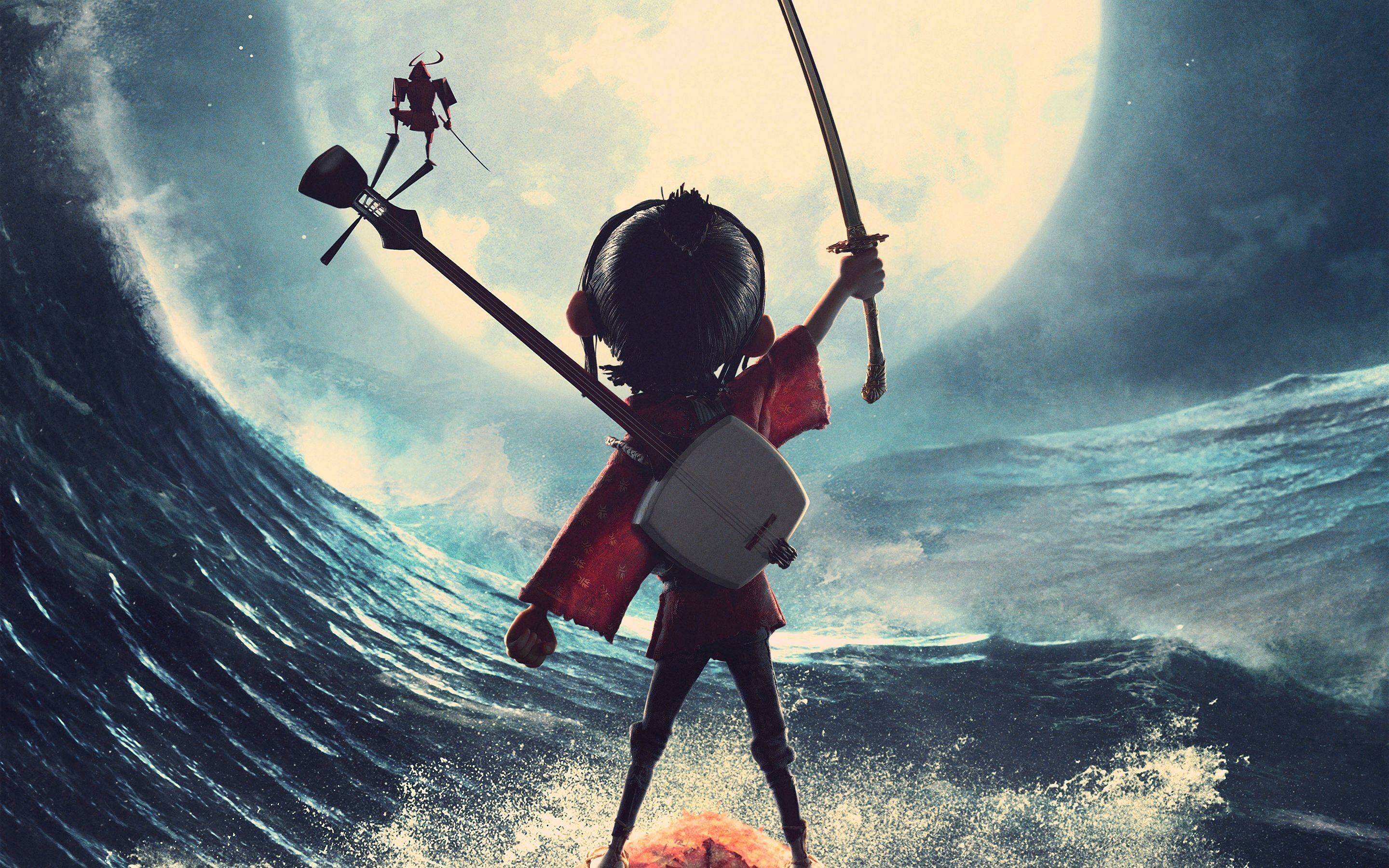 Kubo and the Two Strings: A young boy with magical powers, Set in ancient mythical Japan. 2880x1800 HD Background.