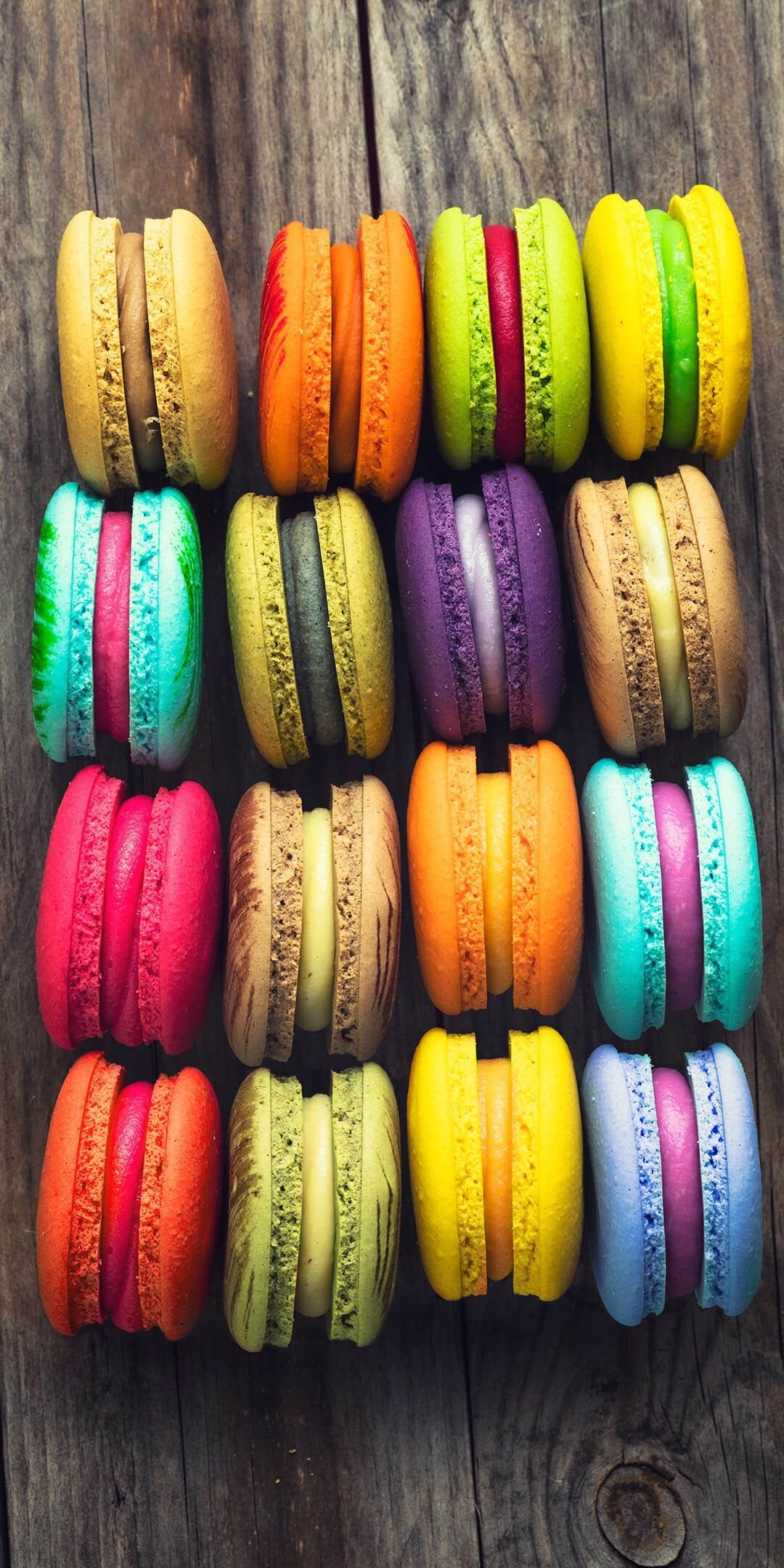 Macaron: One of the most complex dessert recipes. 1080x2160 HD Background.