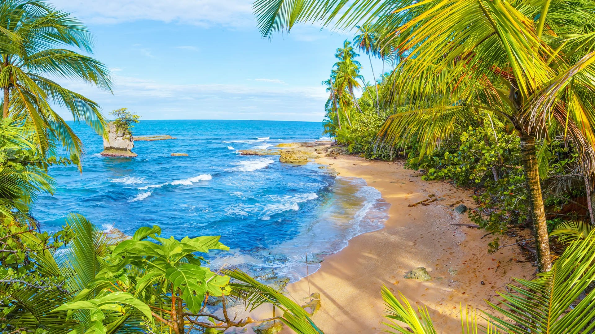Costa Rica Pacific Ocean, Wallpaper, Scenic landscapes, Tranquil vibe, 1920x1080 Full HD Desktop