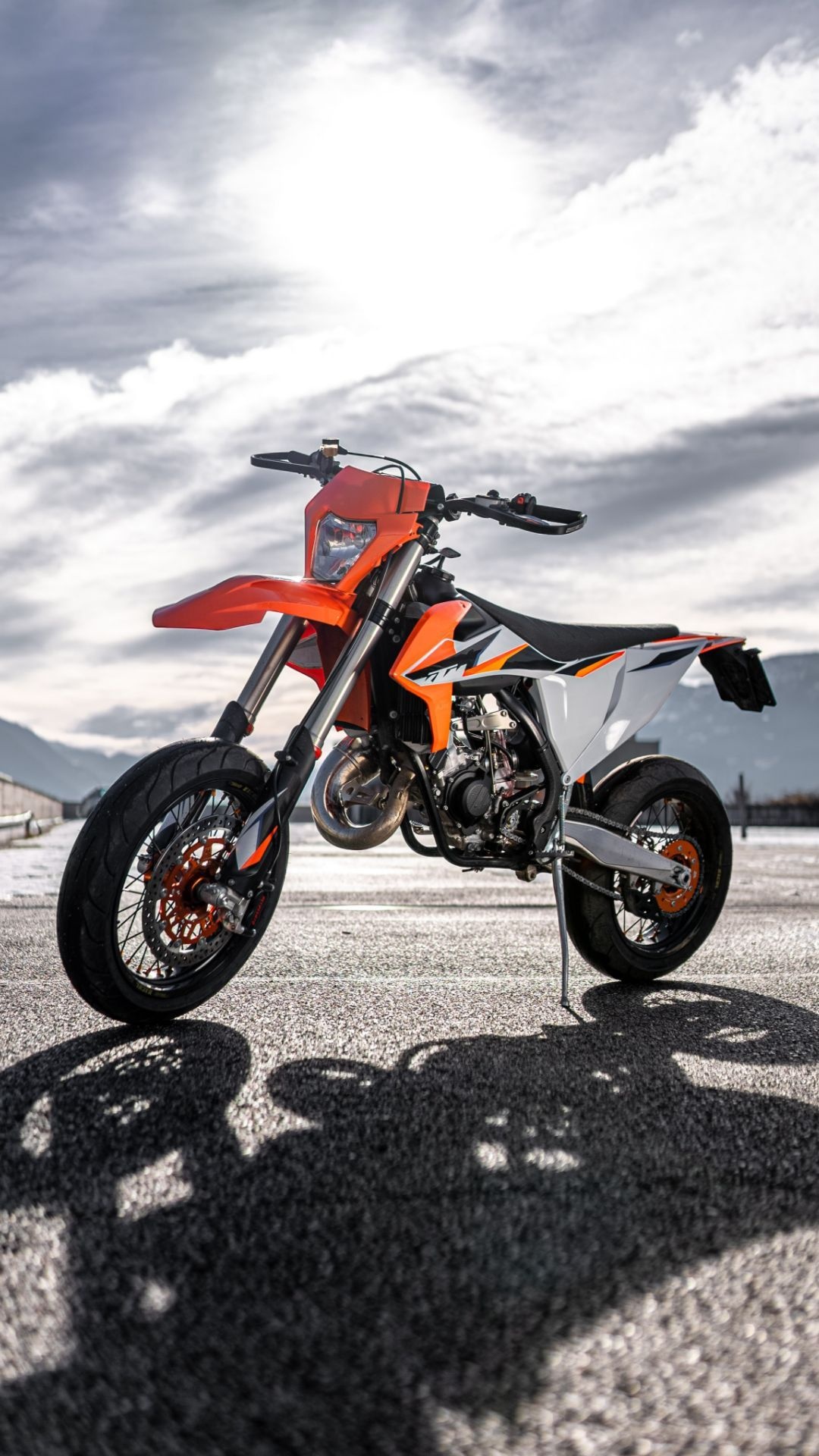 KTM supermoto, Stylish wallpapers, High-resolution images, Motorcycling, 1080x1920 Full HD Phone