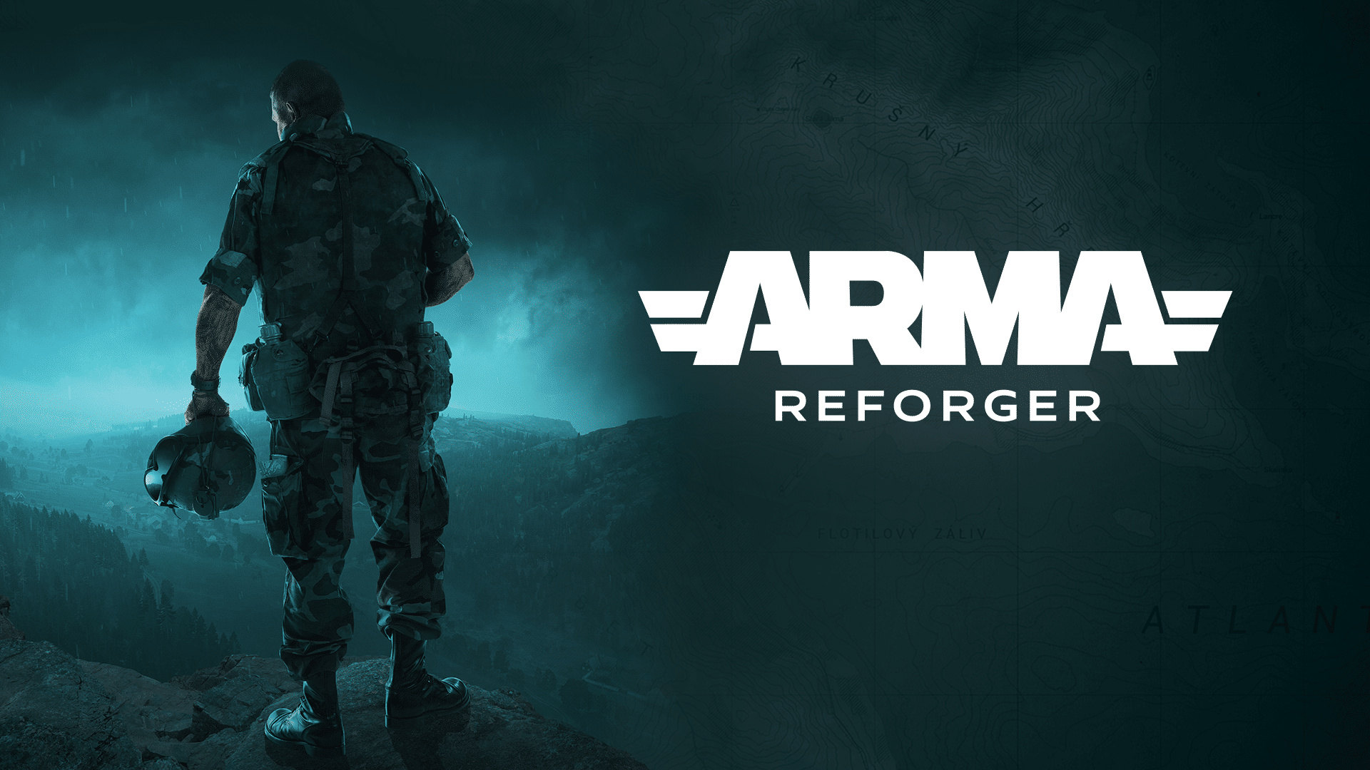 Arma Reforger: Battles in an island landscape covering 51 km², Cold War tactical shooter. 1920x1080 Full HD Background.