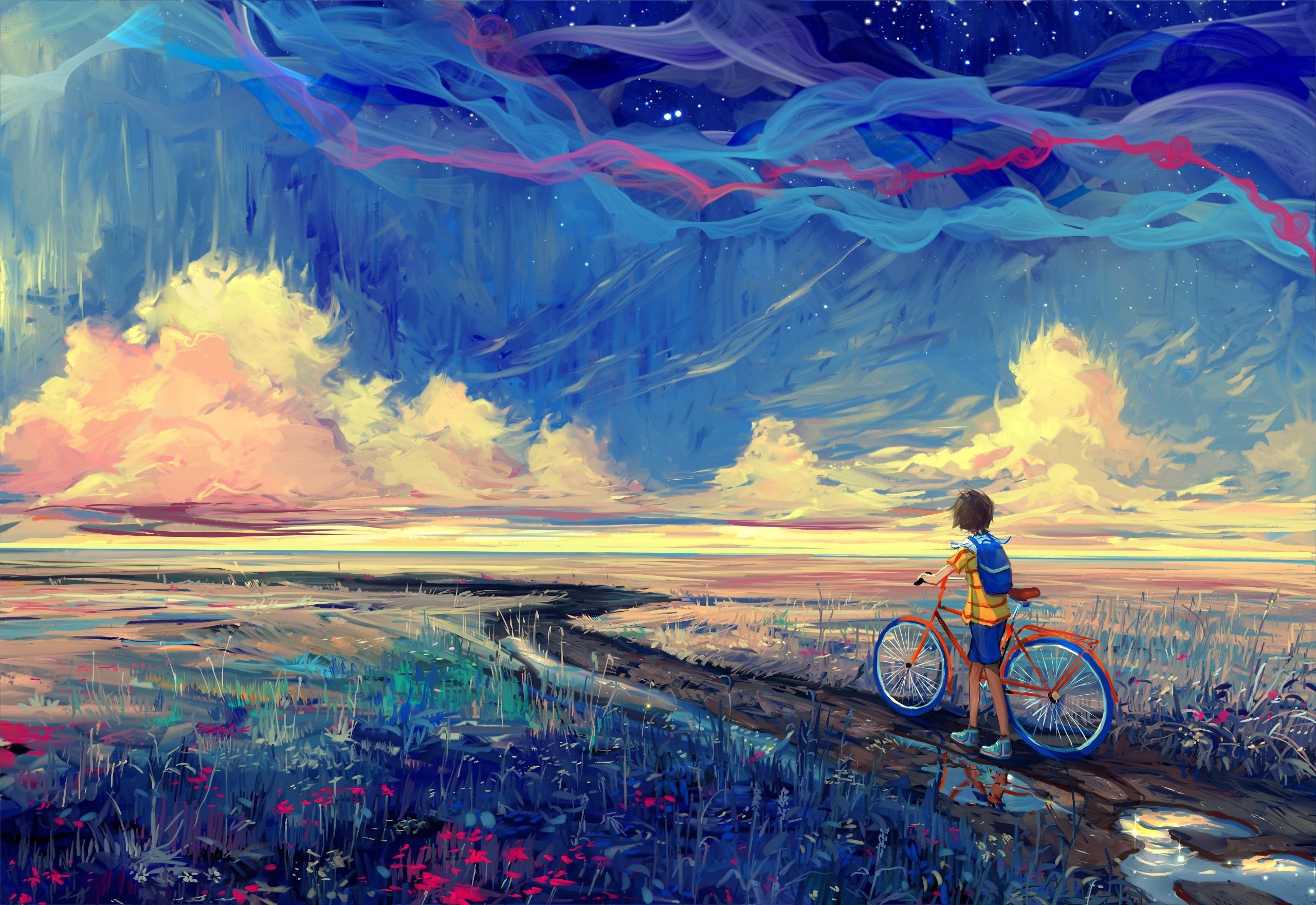 Art, Wallpaper PX, Artwork bicycle, Fantasy art, 2560x1760 HD Desktop